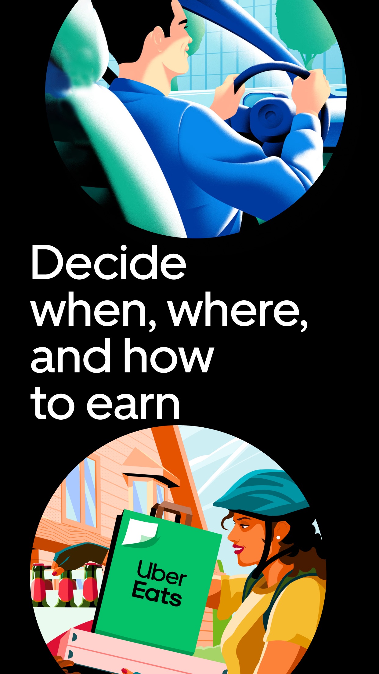 اسکرین شات 1 برنامه Uber - Driver: Drive & Deliver