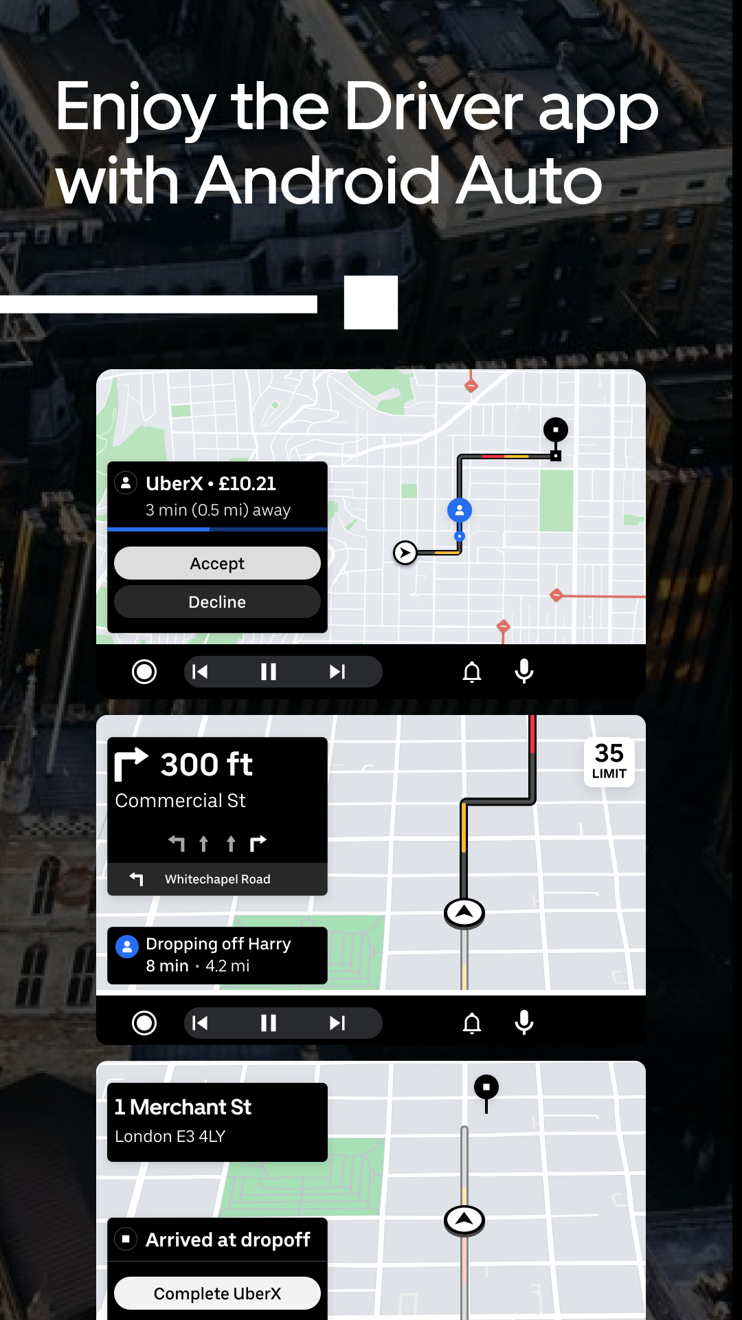 اسکرین شات 7 برنامه Uber Driver: Drive & Deliver