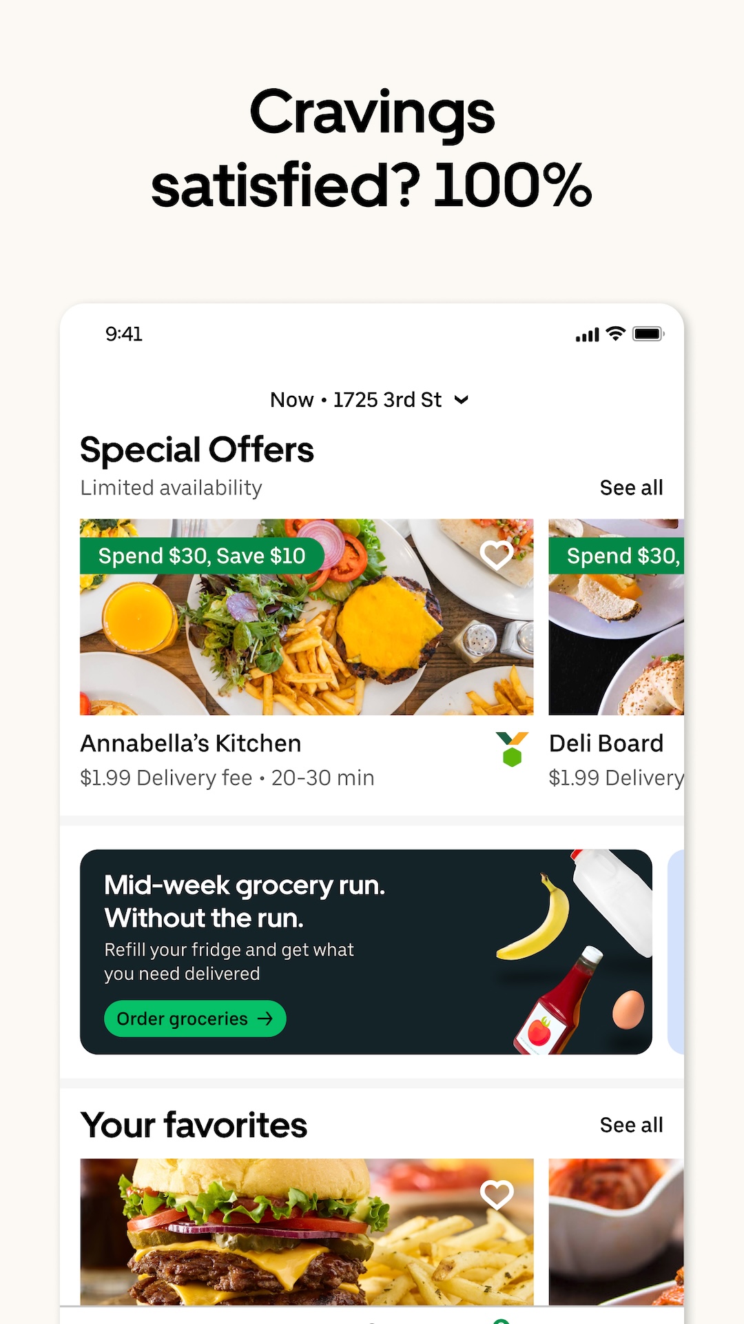 اسکرین شات 6 برنامه Uber Eats: Food Delivery