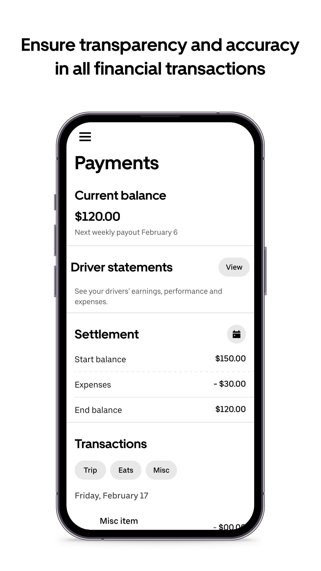 اسکرین شات 6 برنامه Uber Fleet