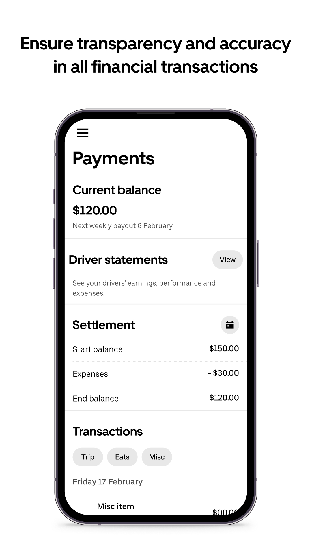 اسکرین شات 6 برنامه Uber Fleet