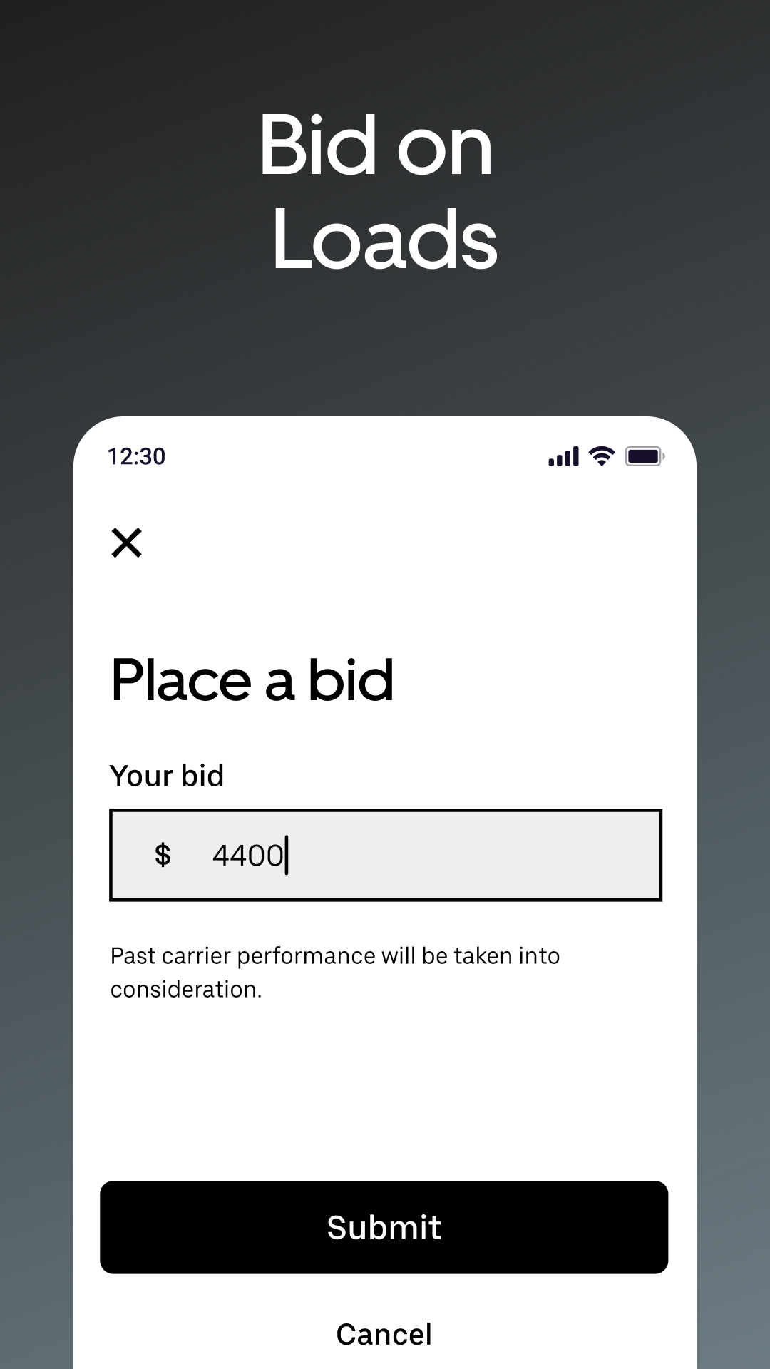 اسکرین شات 3 برنامه Uber Freight