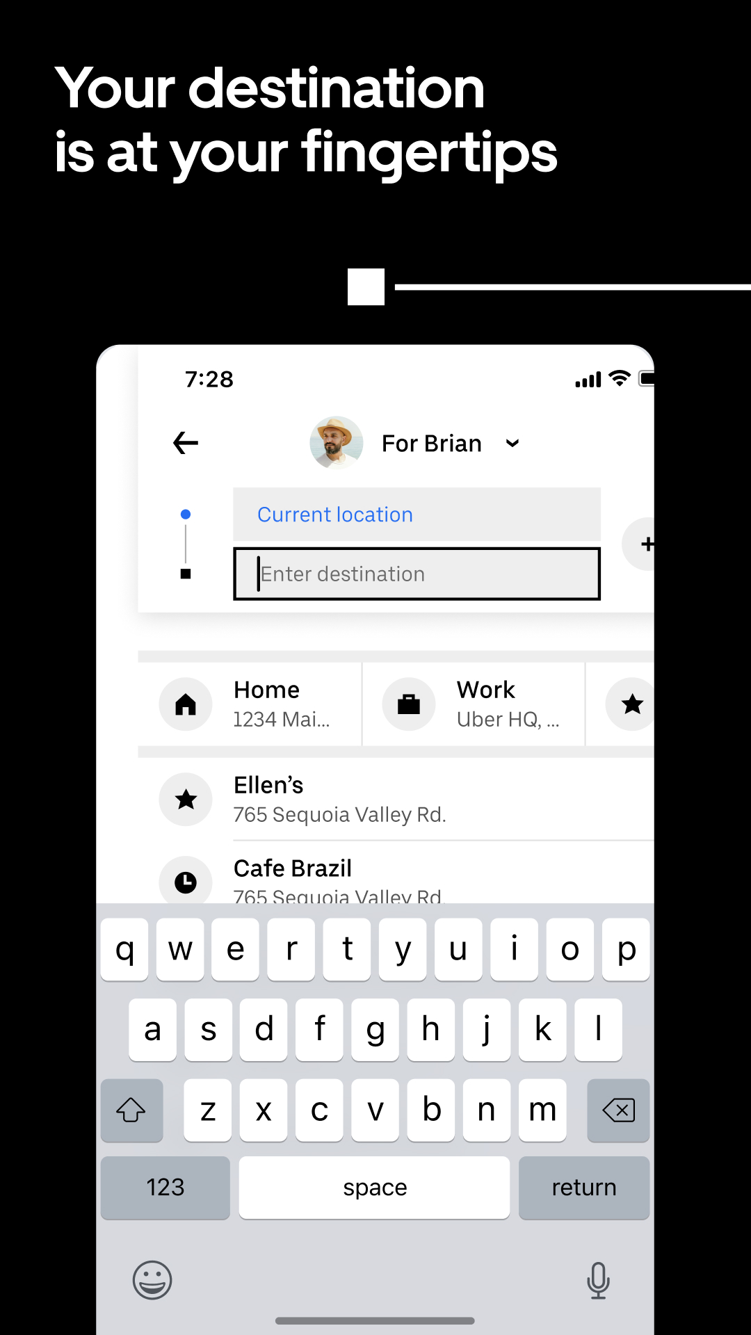 اسکرین شات 2 برنامه Uber Lite