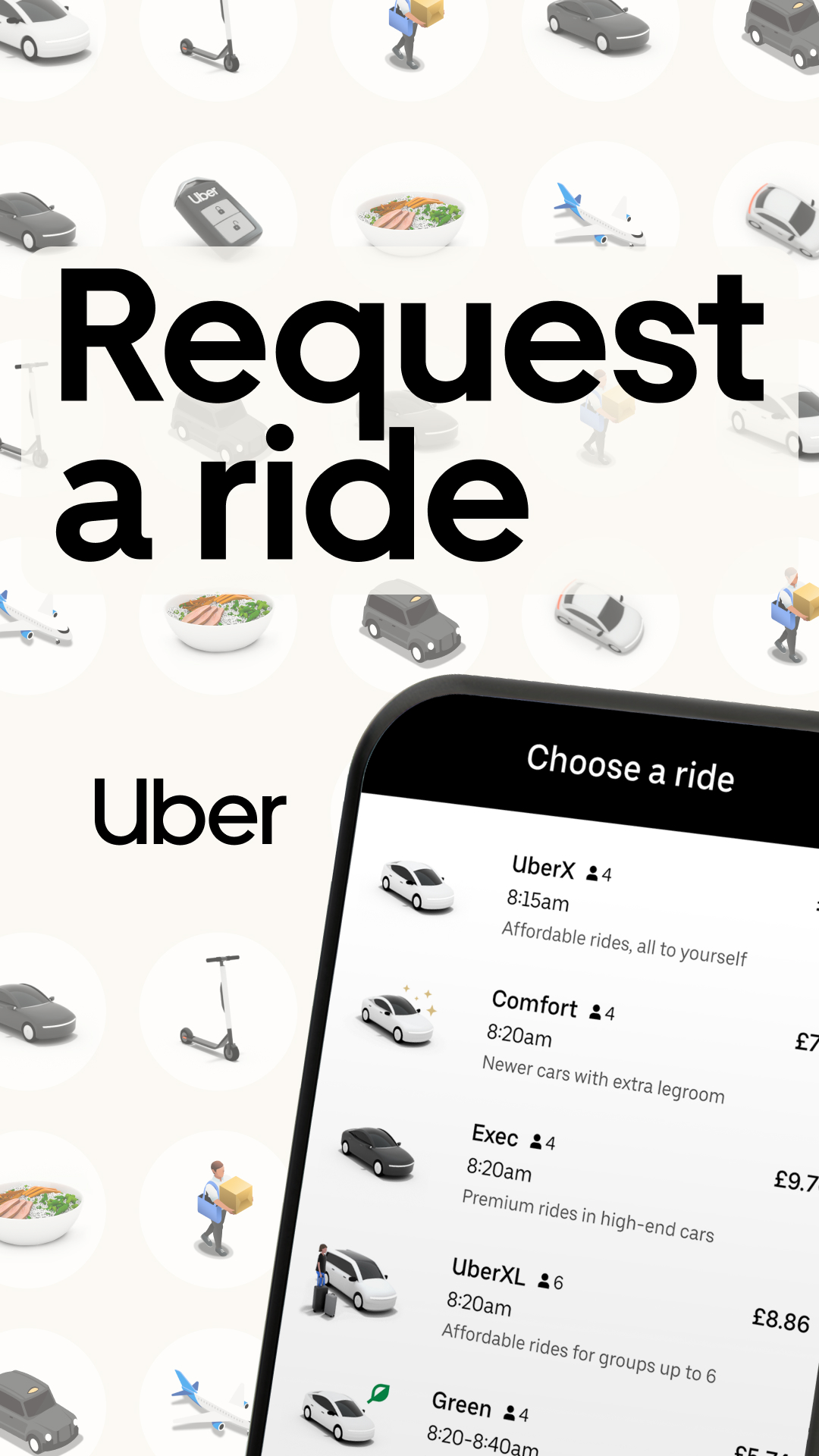 اسکرین شات 1 برنامه Uber - Request a ride