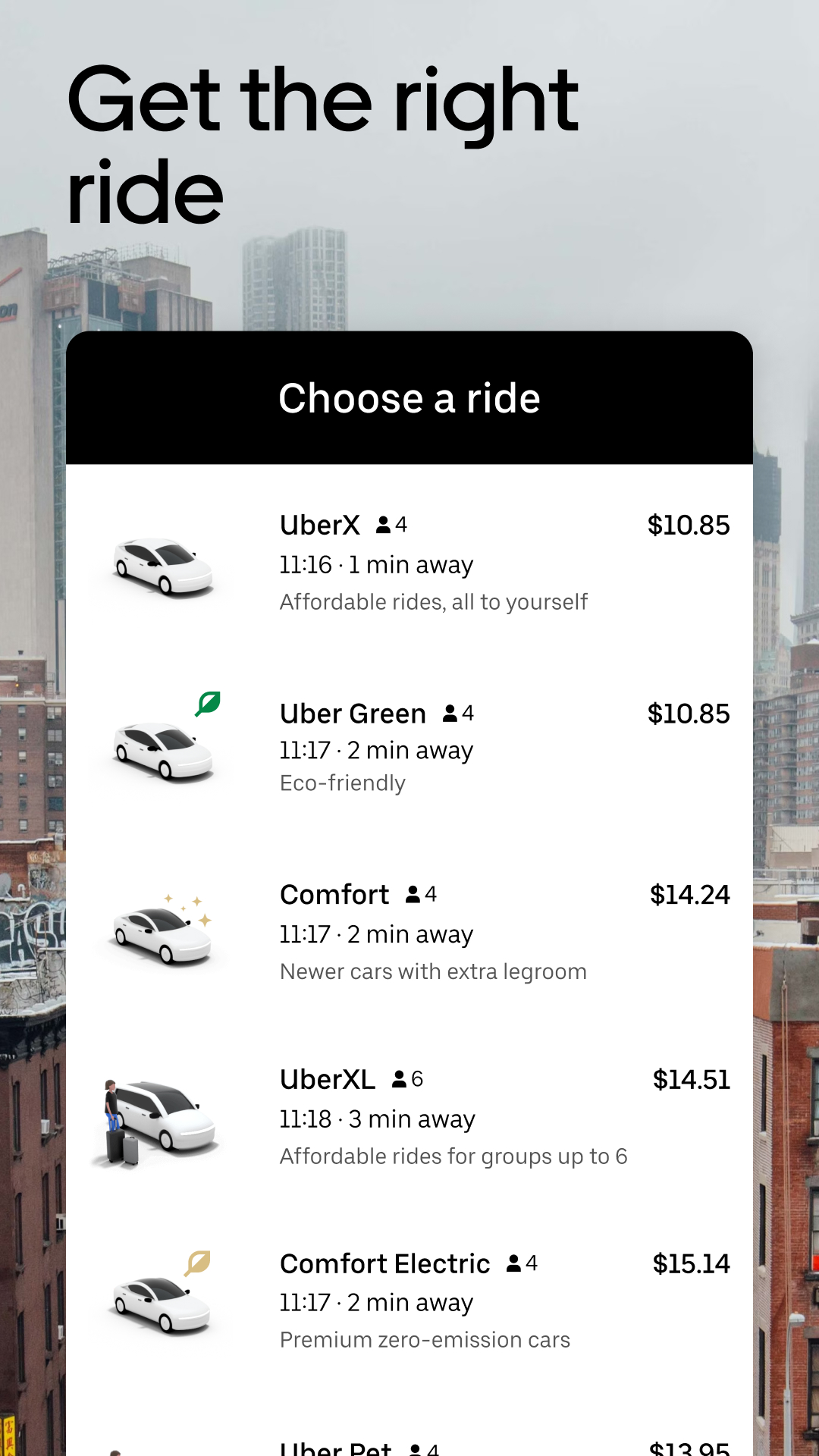 اسکرین شات 4 برنامه Uber - Request a ride