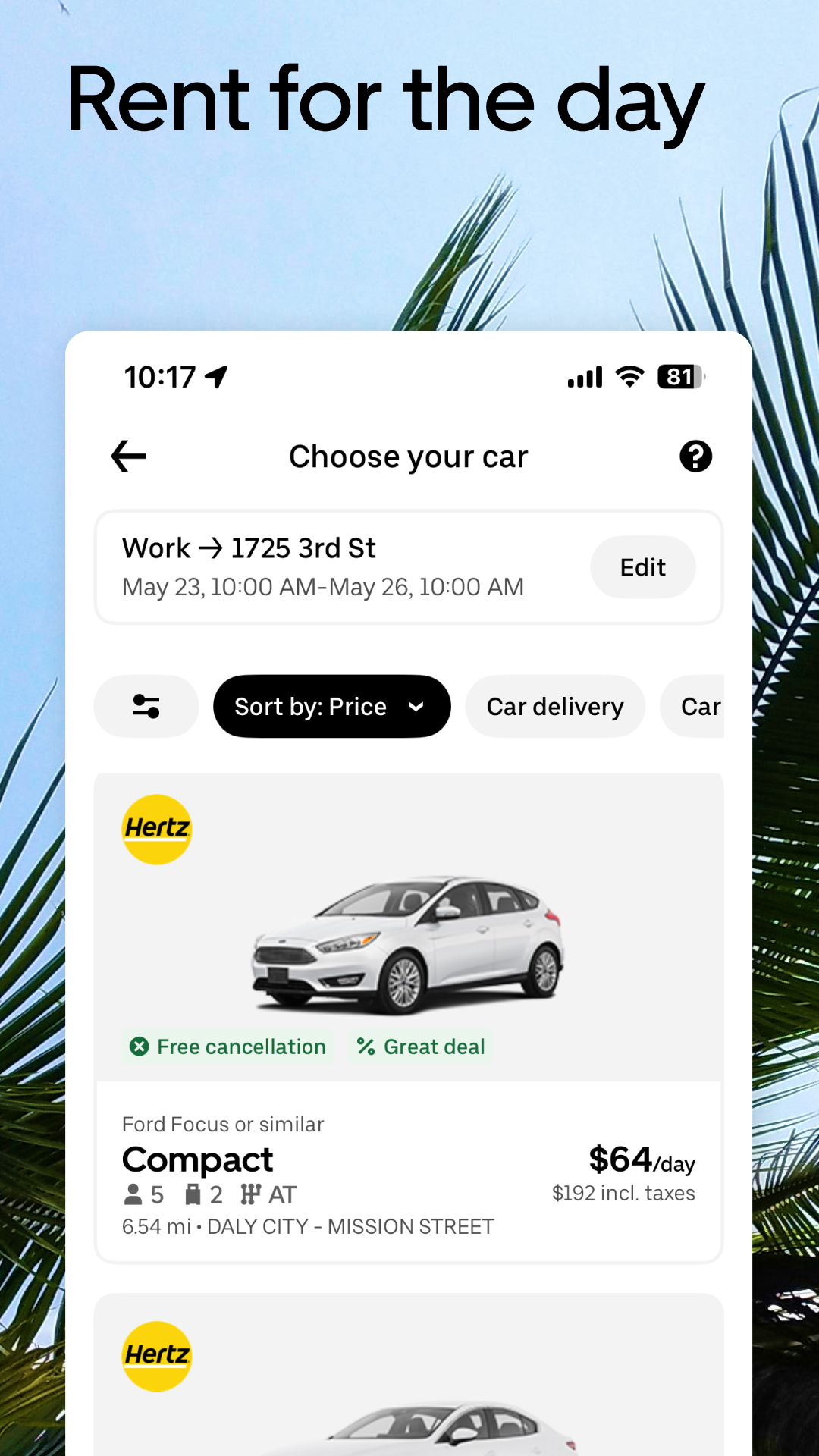 اسکرین شات 5 برنامه Uber - Request a ride