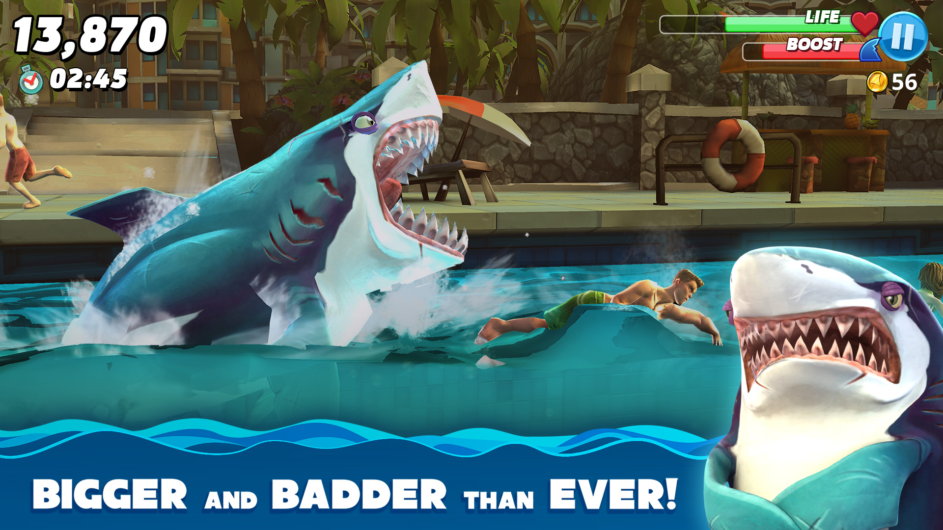 اسکرین شات 1 بازی Hungry Shark World