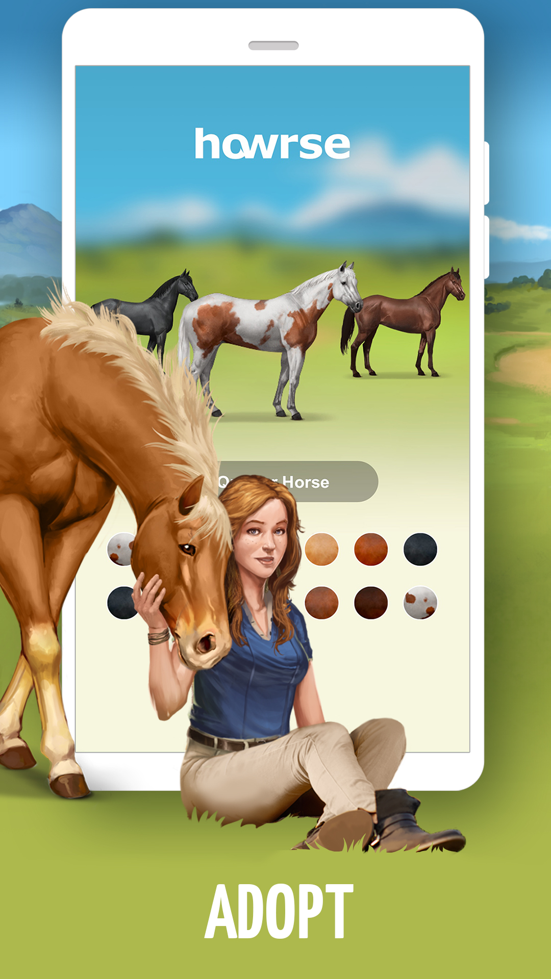 اسکرین شات 1 بازی Howrse - Horse Breeding Game