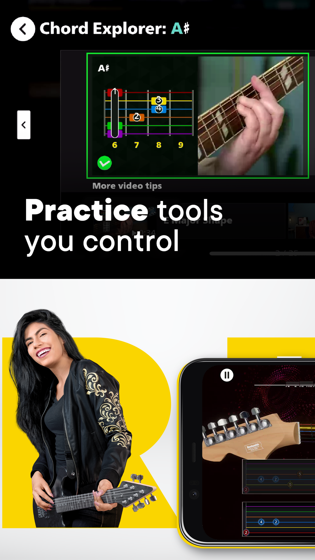 اسکرین شات 6 برنامه Rocksmith+ Fast Music Learning