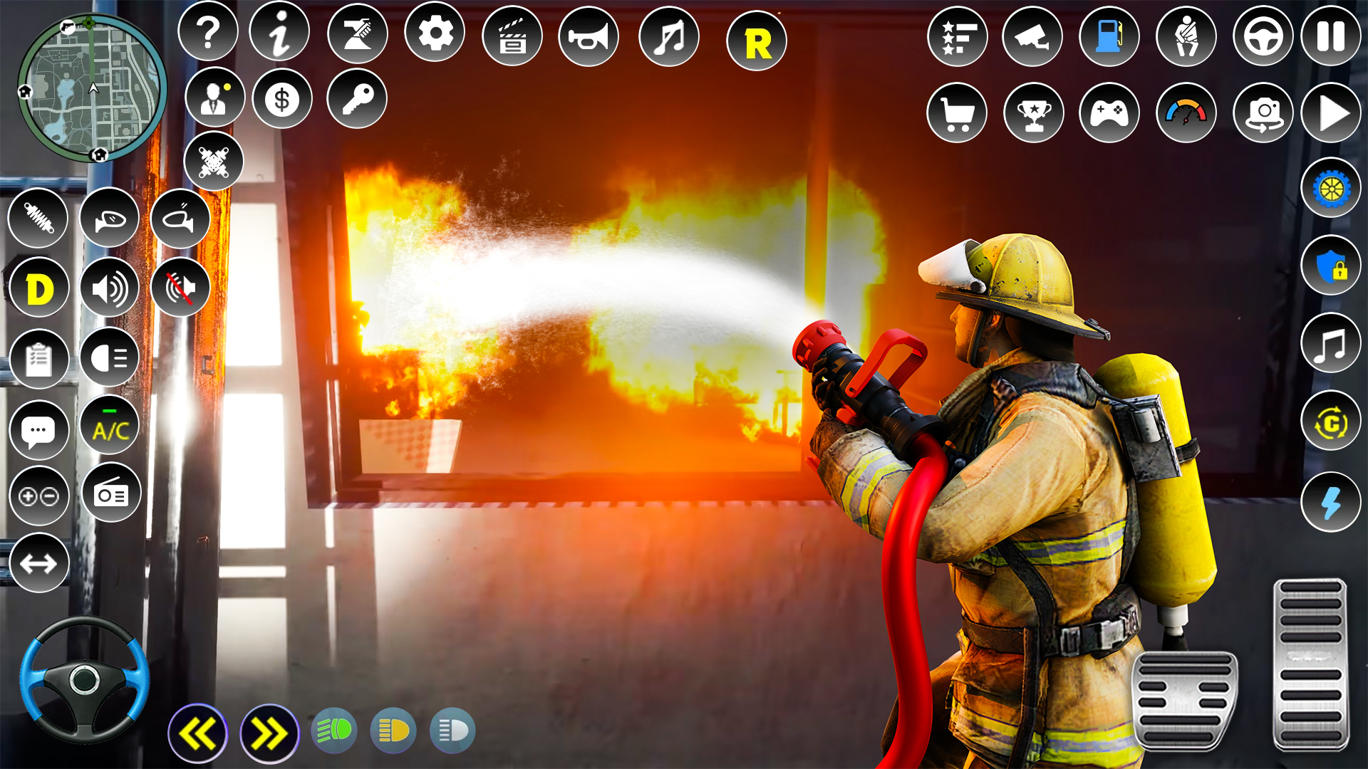 اسکرین شات 4 بازی Firefighter :Fire Brigade Game