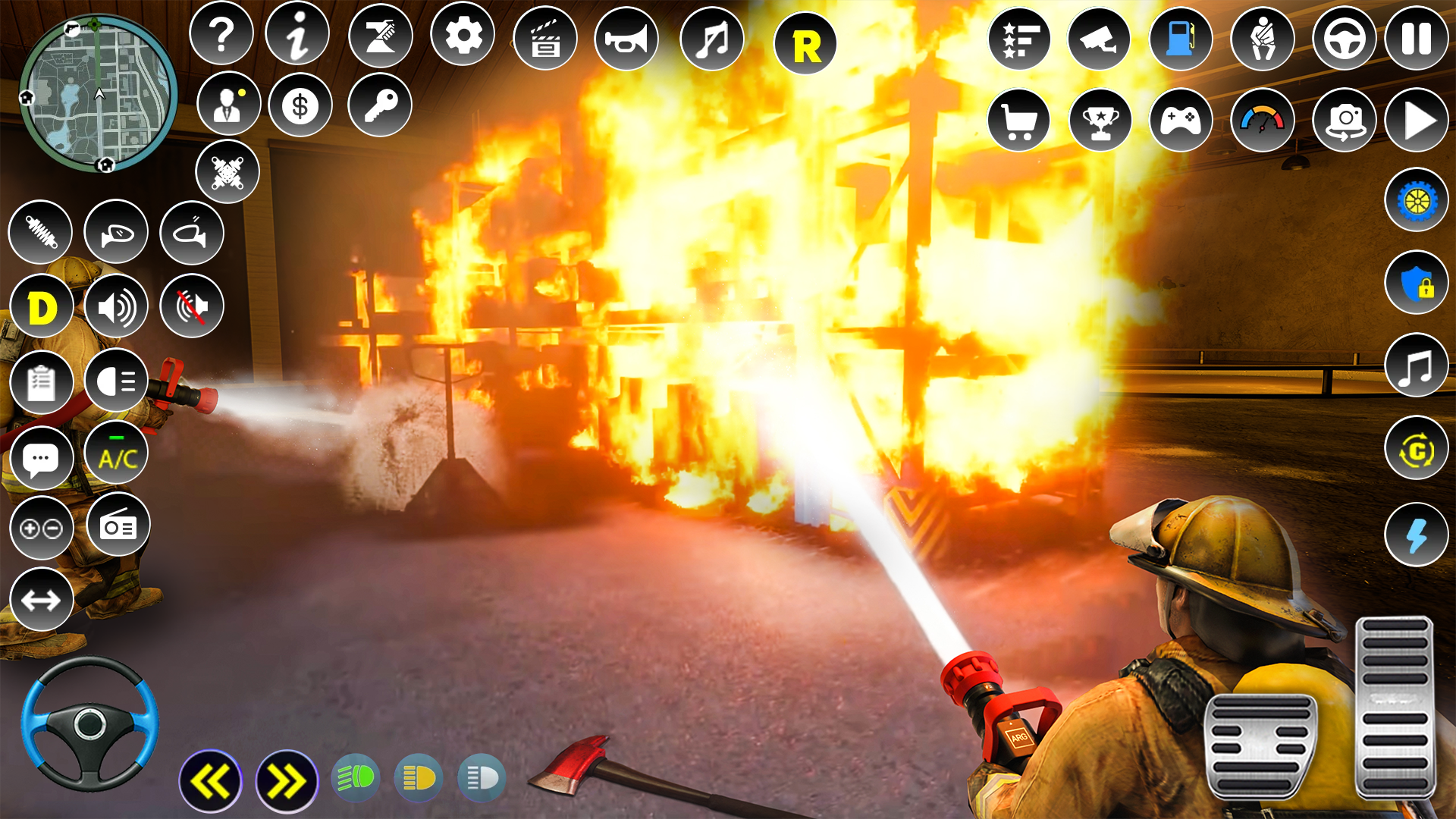 اسکرین شات 2 بازی Firefighter :Fire Brigade Game