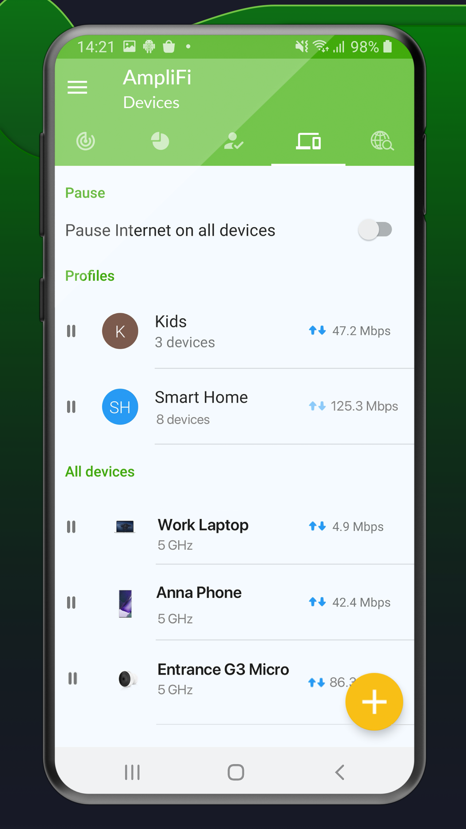 اسکرین شات 4 برنامه AmpliFi WiFi