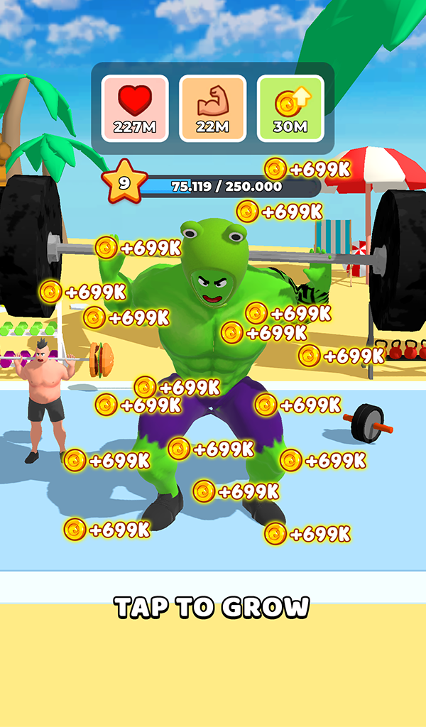 اسکرین شات 3 بازی Gym Idle Clicker: Fitness Hero