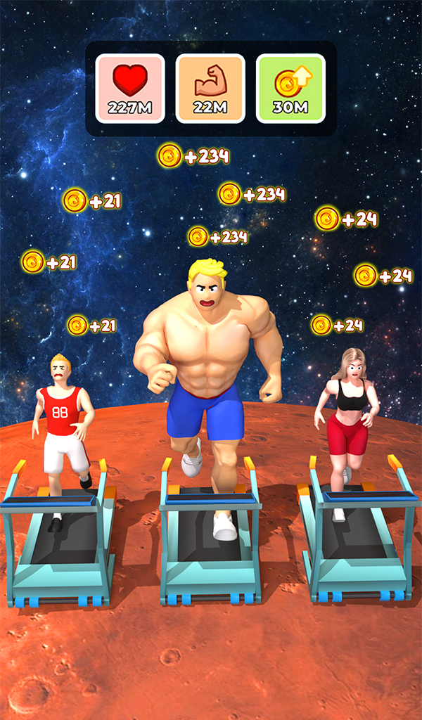 اسکرین شات 3 بازی Gym Idle Clicker: Fitness Hero