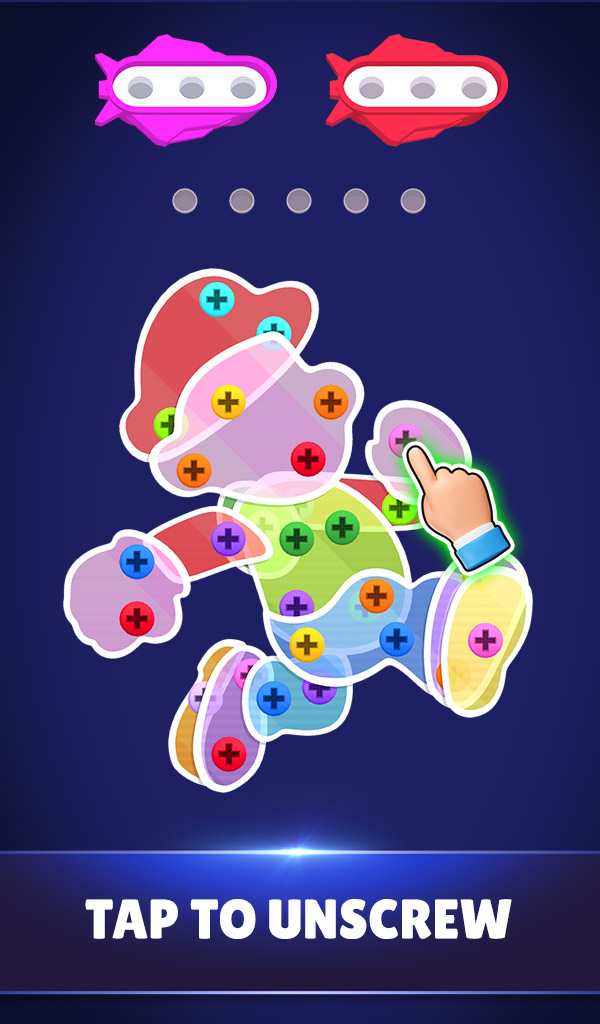 اسکرین شات 1 بازی Screw Puzzle: 3D Nuts Jam