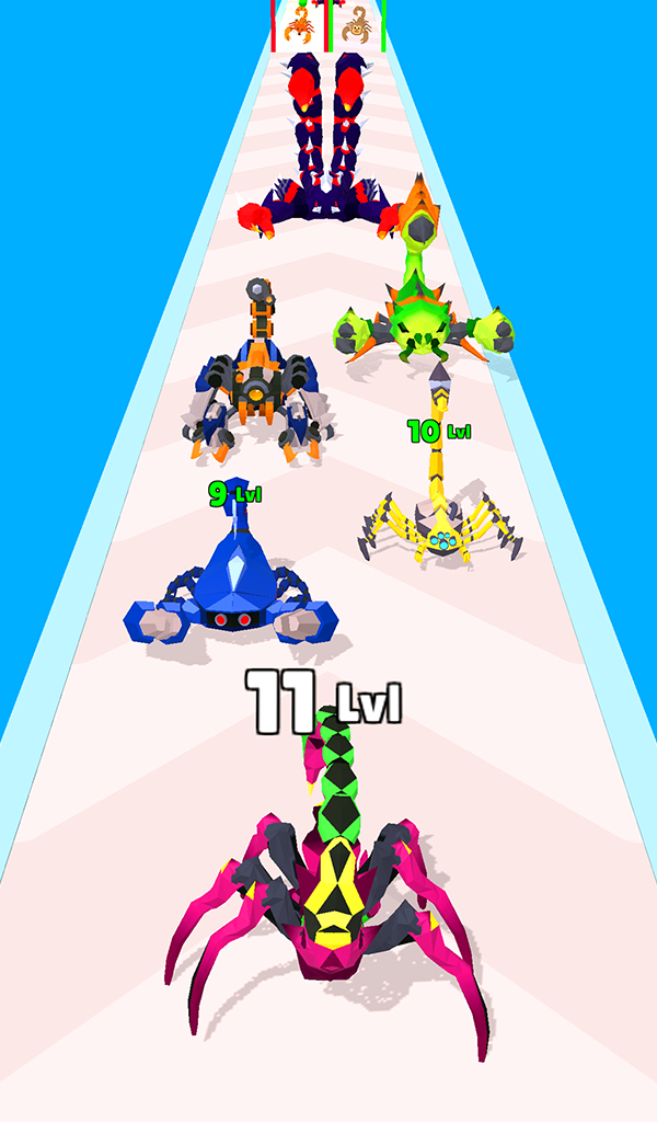 اسکرین شات 4 بازی Scorpion Run: Evolve & Clash