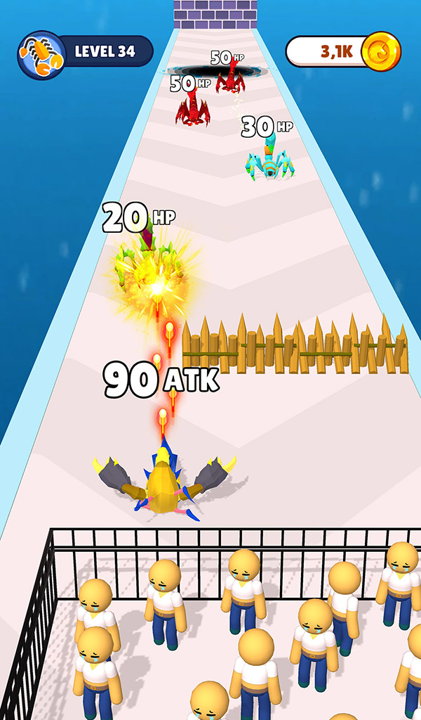 اسکرین شات 5 بازی Scorpion Run: Evolve & Clash