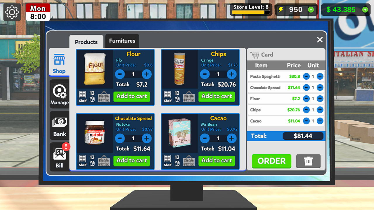 اسکرین شات 3 بازی Mart Manager Simulation Game