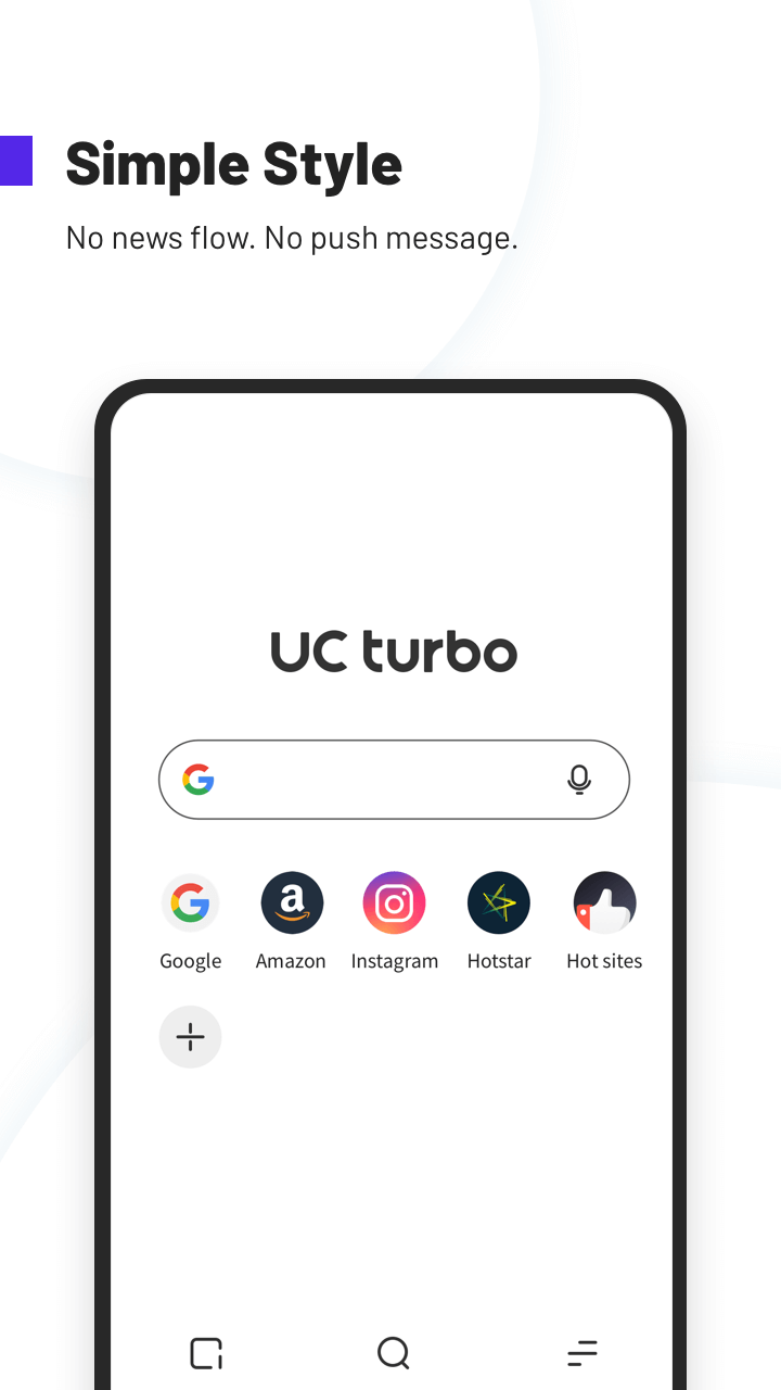 اسکرین شات 1 برنامه UC Browser Turbo- Fast Download, Secure, Ad Block