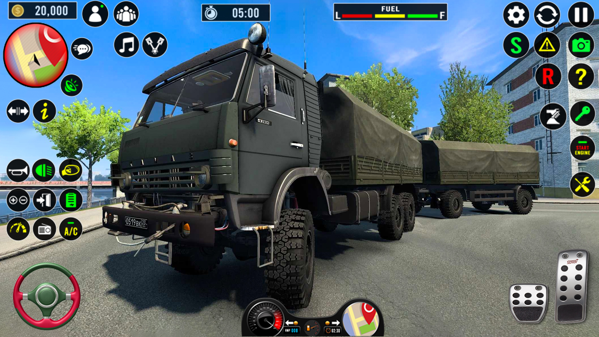 اسکرین شات 2 بازی Army Cargo Truck Driving Game
