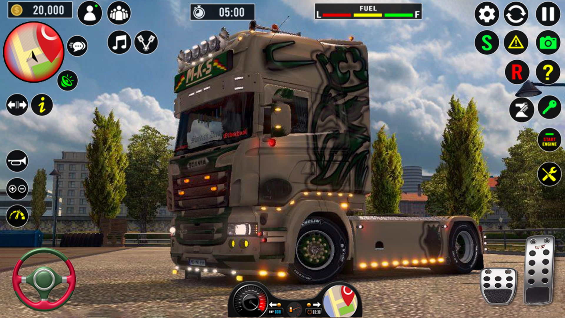 اسکرین شات 4 بازی Army Cargo Truck Driving Game