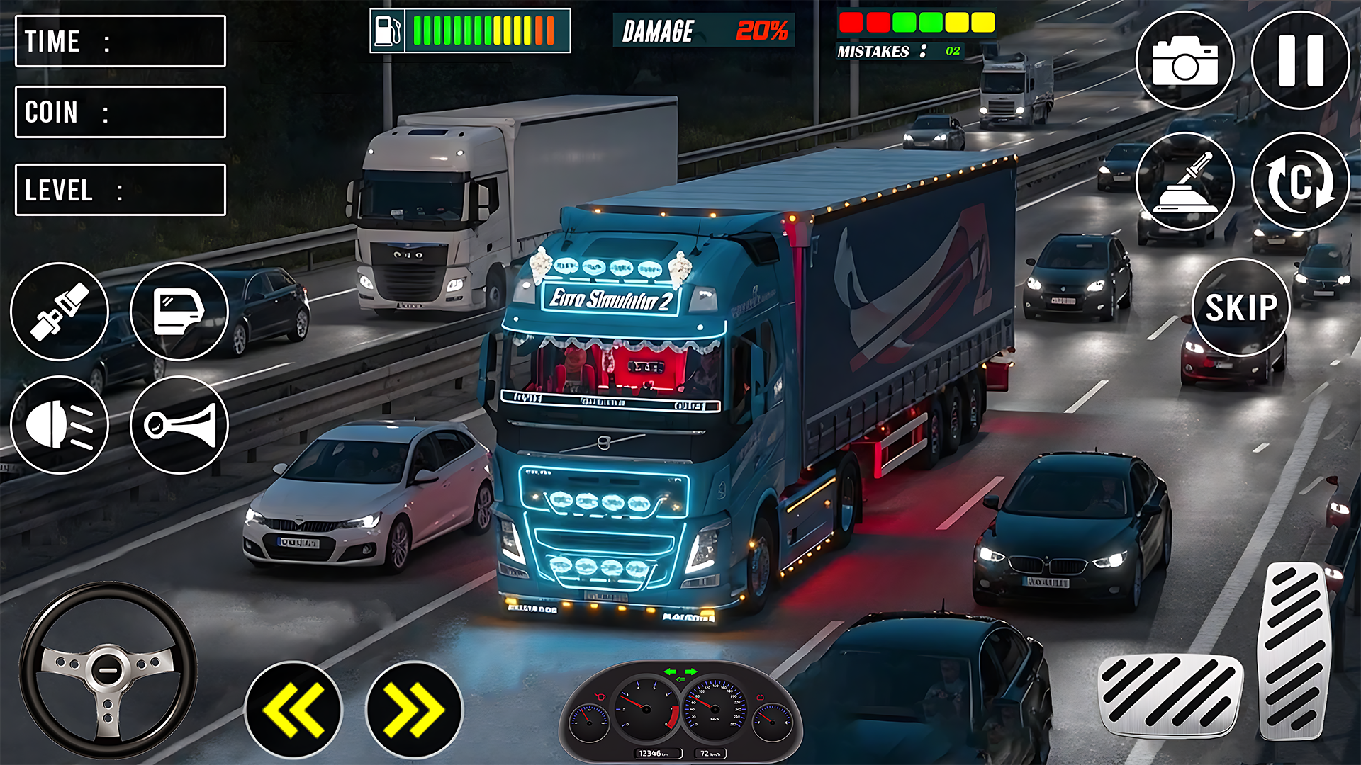 اسکرین شات 1 بازی City Truck Simulator Game 2024
