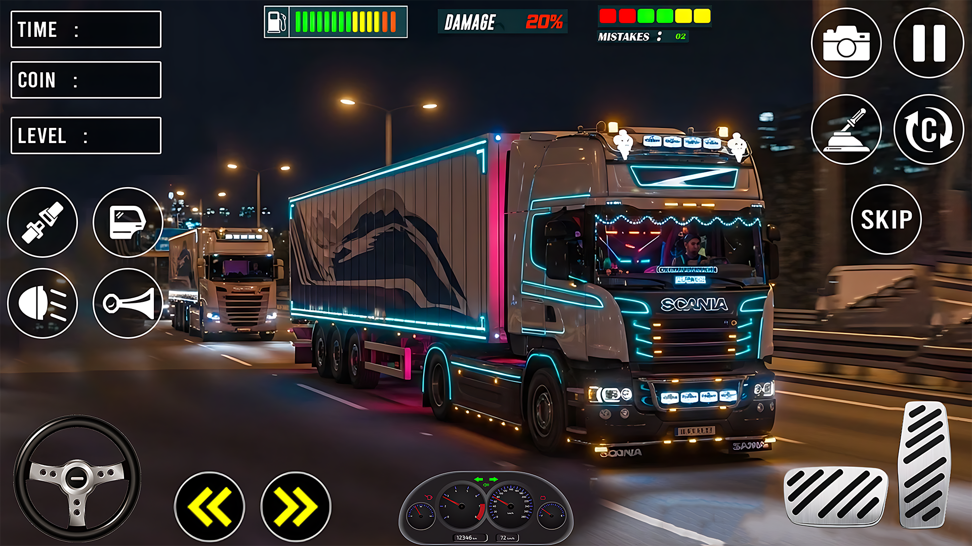 اسکرین شات 6 بازی City Truck Simulator Game 2024