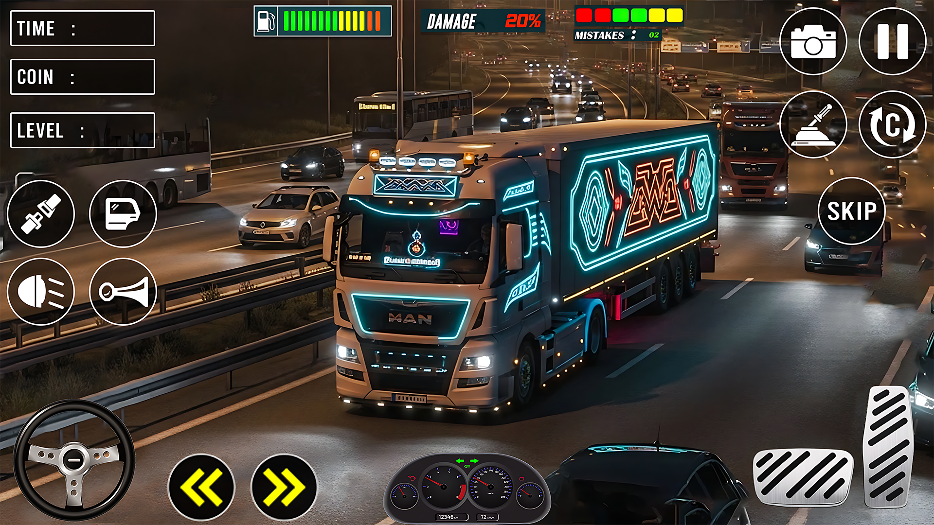 اسکرین شات 7 بازی City Truck Simulator Game 2024