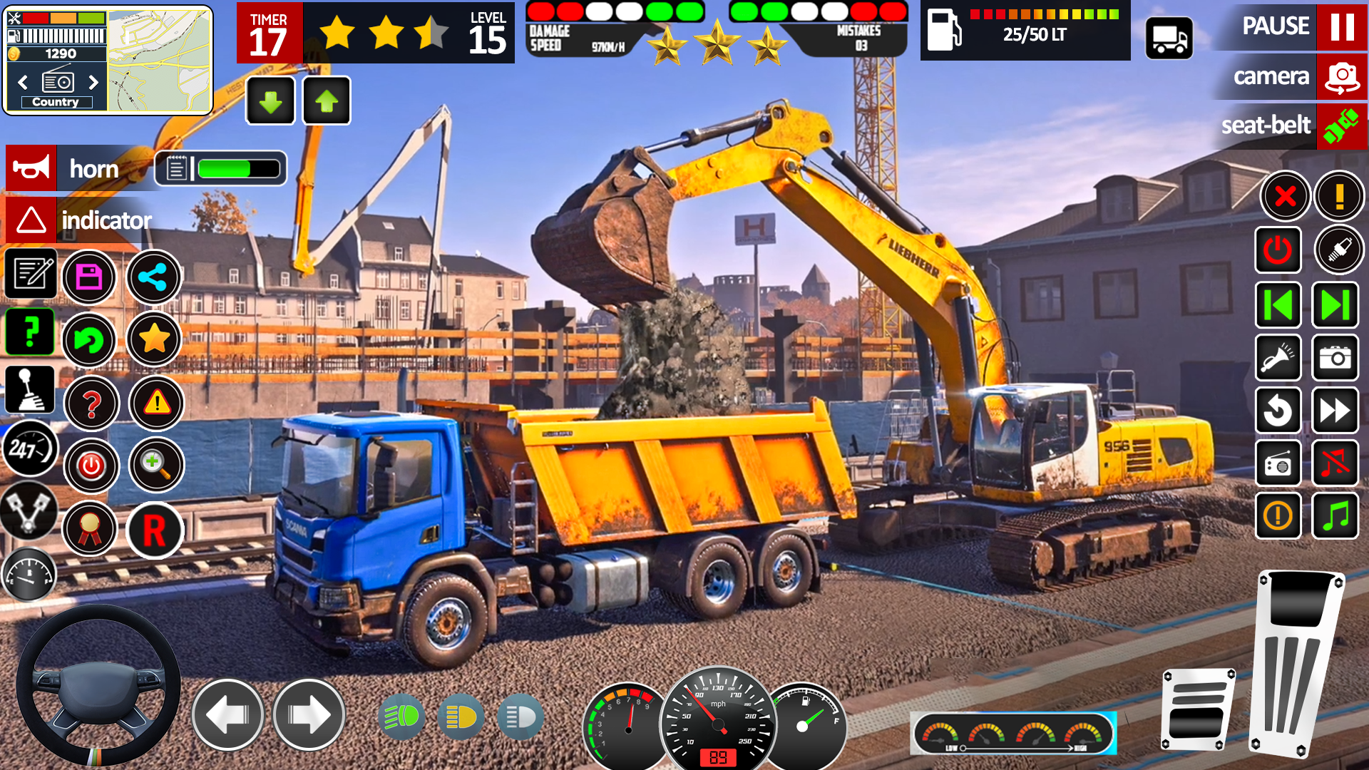 اسکرین شات 2 برنامه JCB Construction Driving Game