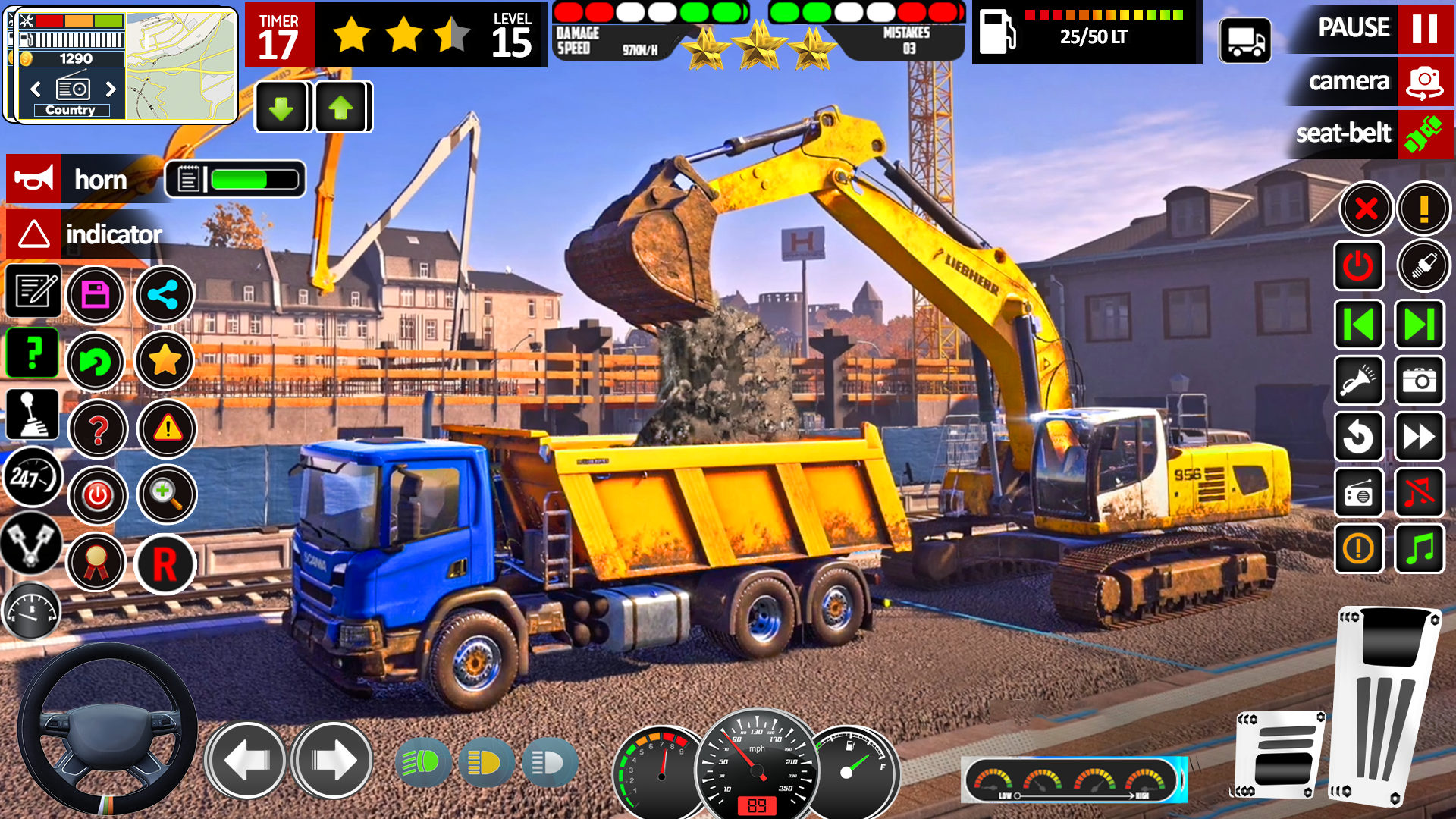 اسکرین شات 5 برنامه JCB Construction Driving Game