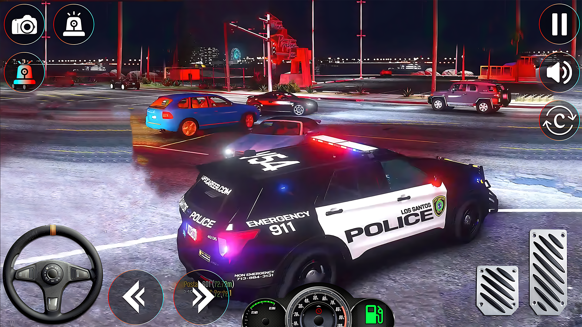 اسکرین شات 1 بازی Police Chase: Cop Car Chase 3D