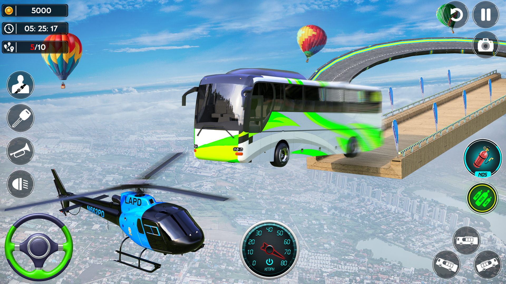 اسکرین شات 3 برنامه Impossible Bus Stunt Game 2023