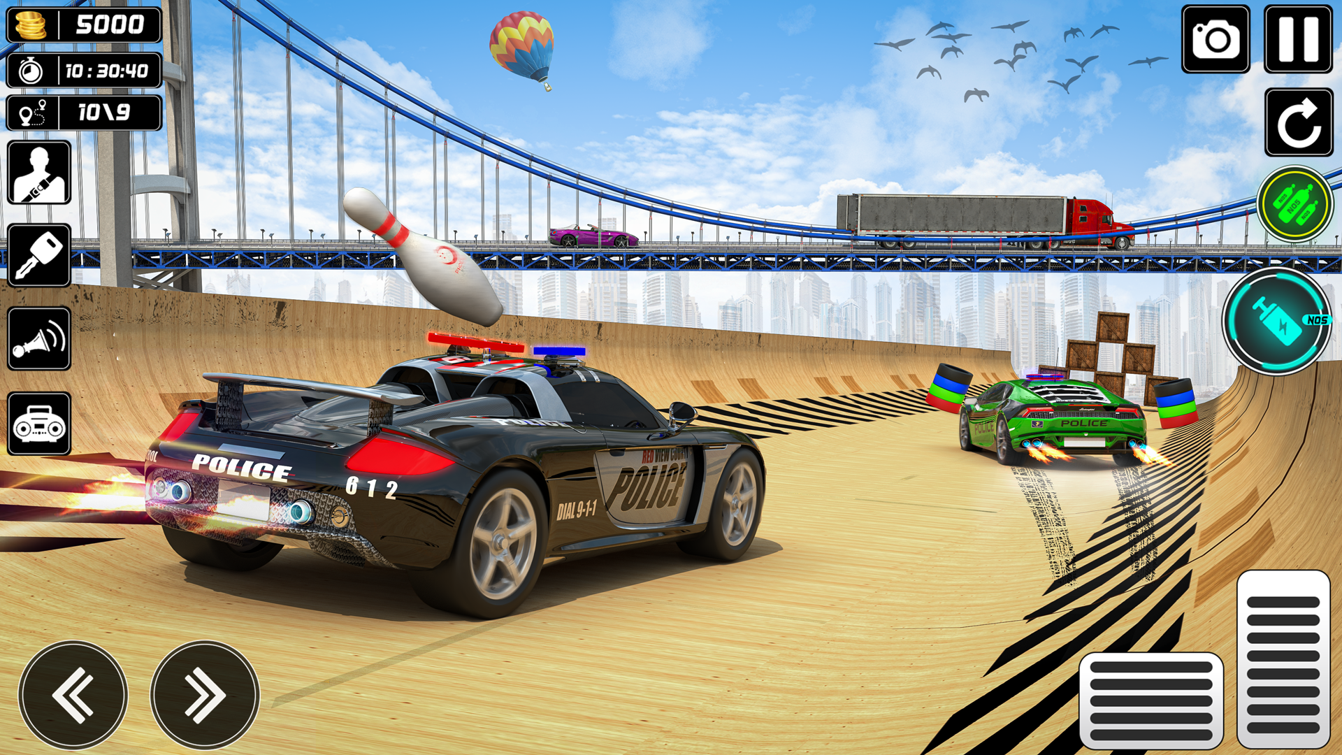 اسکرین شات 1 بازی US Police Car Stunt Games 2023