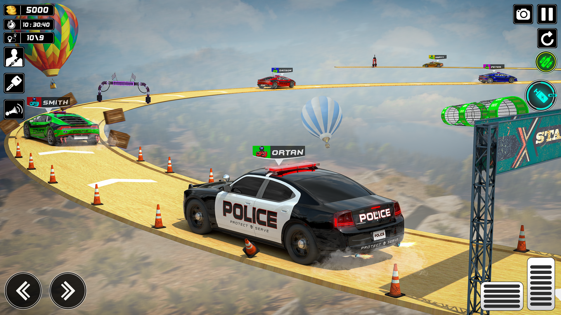 اسکرین شات 2 بازی US Police Car Stunt Games 2023