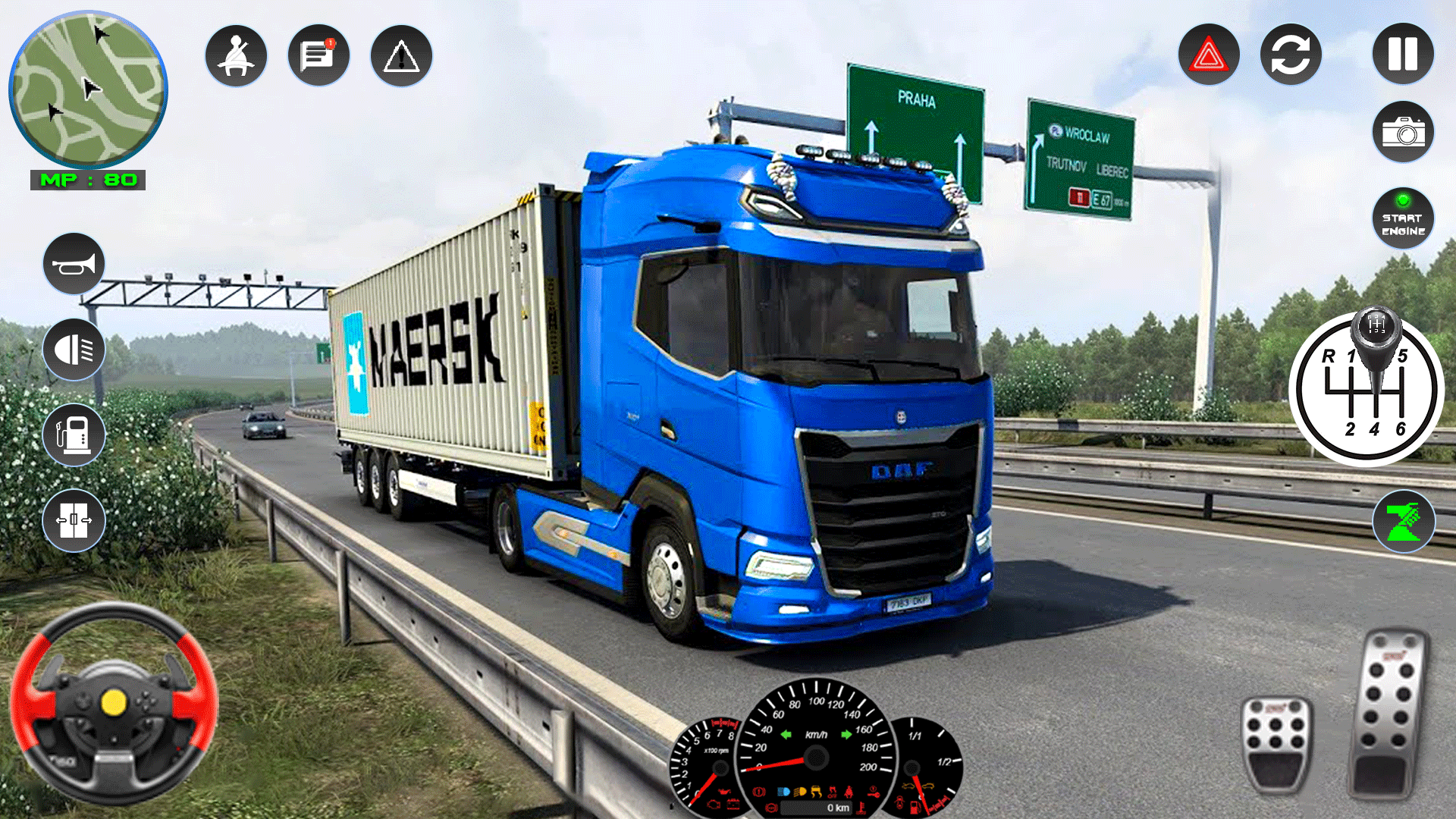 اسکرین شات 2 بازی Euro Cargo Truck Driving Game
