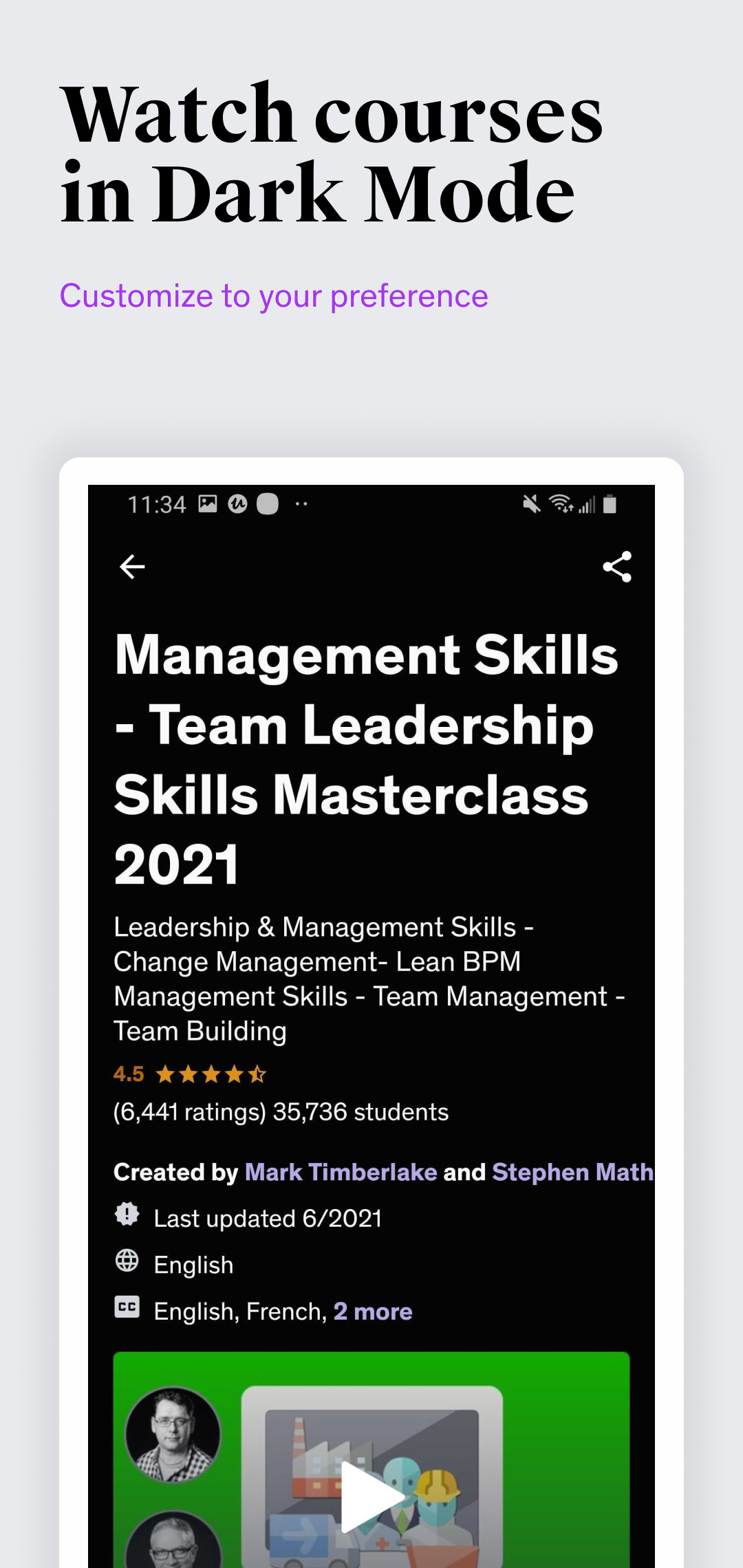 اسکرین شات 8 برنامه Udemy Business