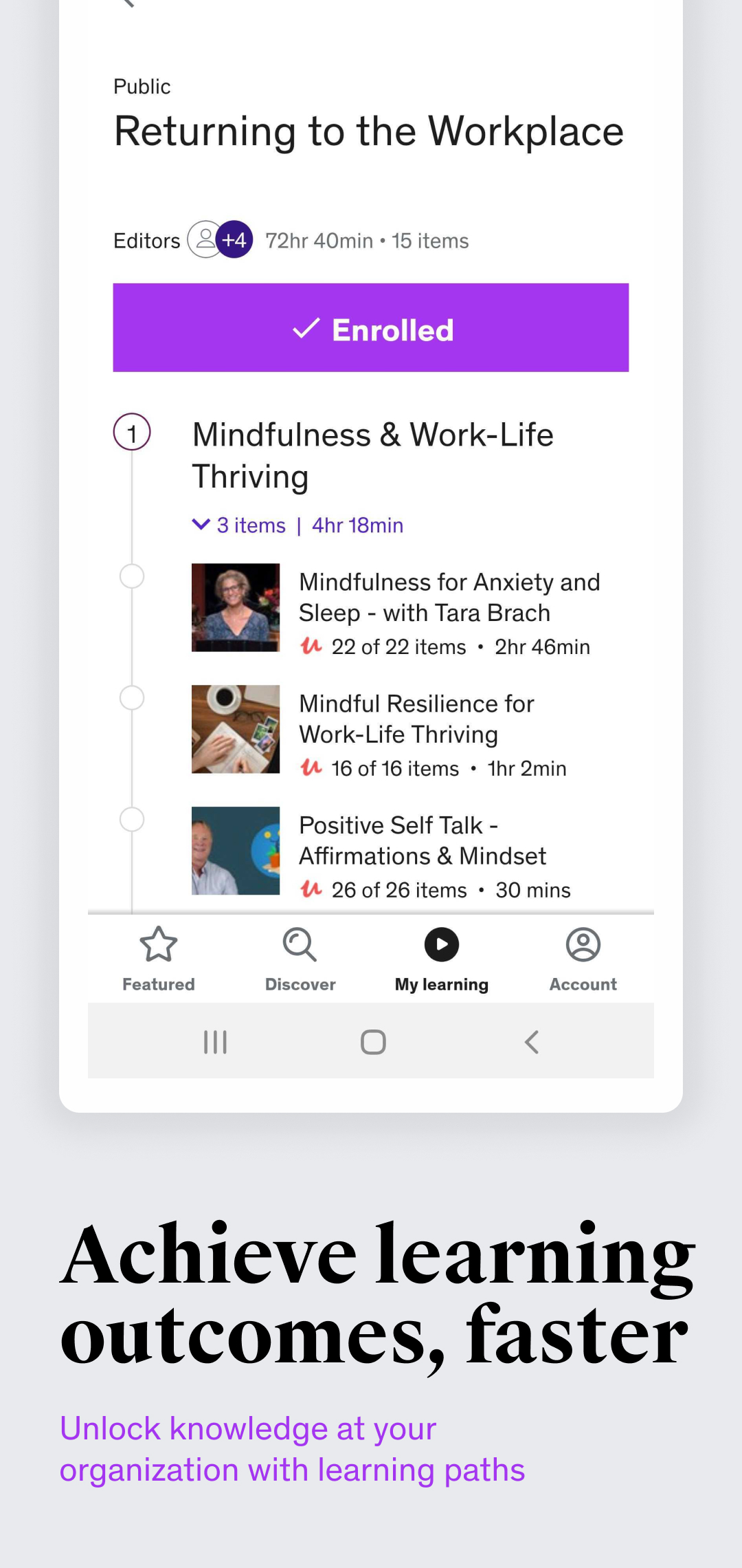 اسکرین شات 3 برنامه Udemy Business