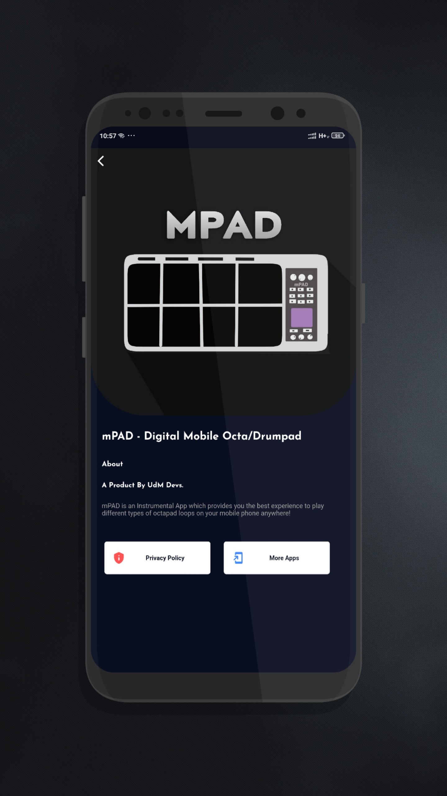 اسکرین شات 6 برنامه mPAD - Mobile Octapad & Drum