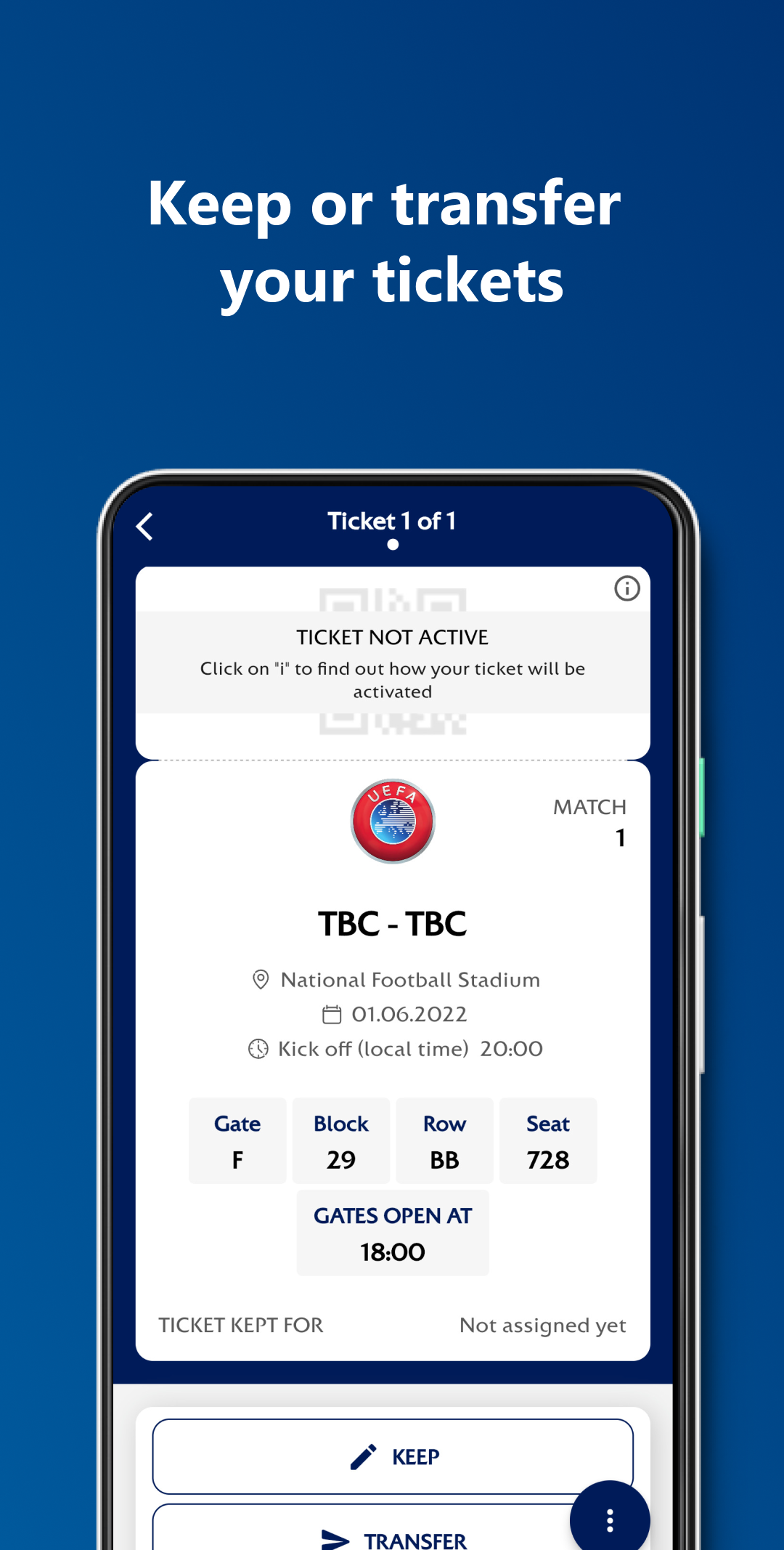 اسکرین شات 3 برنامه UEFA Mobile Tickets