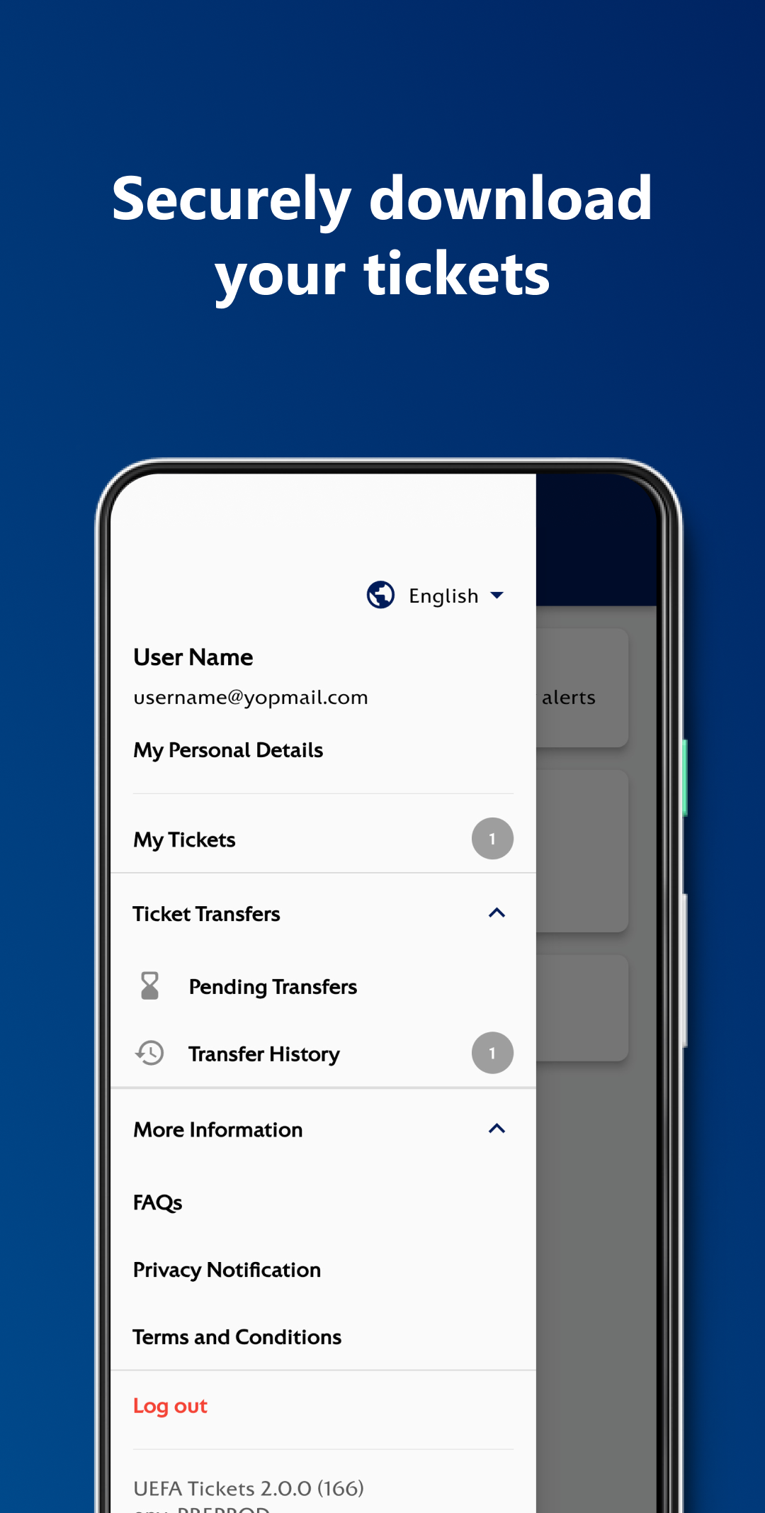 اسکرین شات 4 برنامه UEFA Mobile Tickets