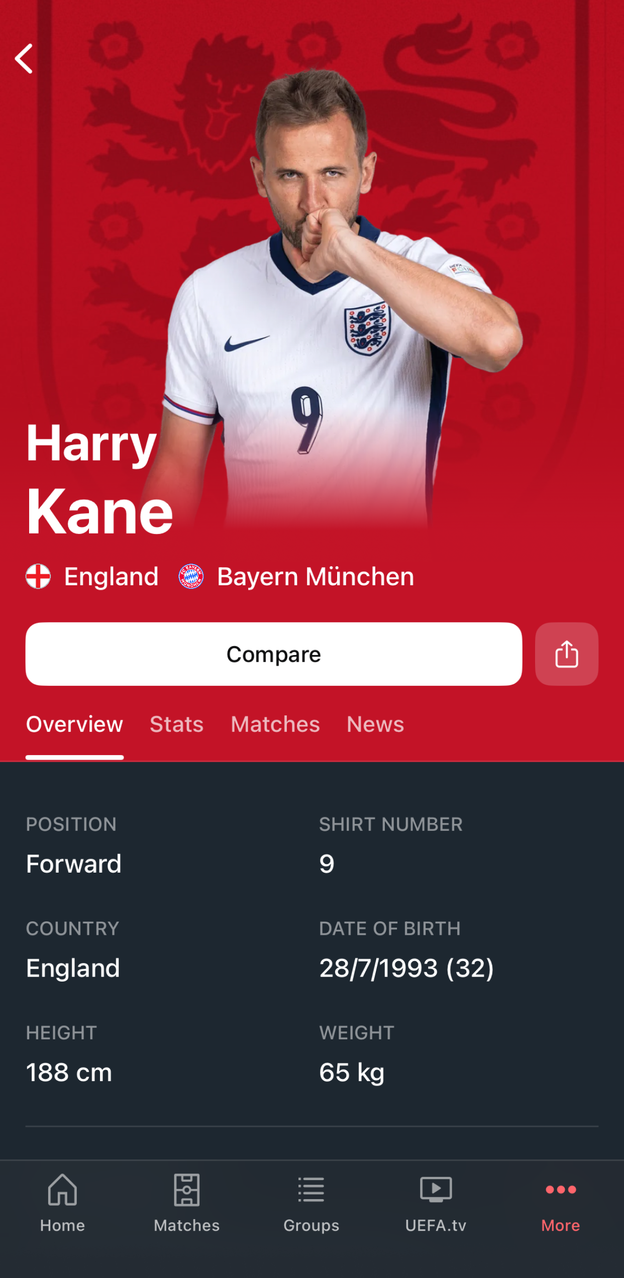 اسکرین شات 5 برنامه UEFA EURO & Nations League