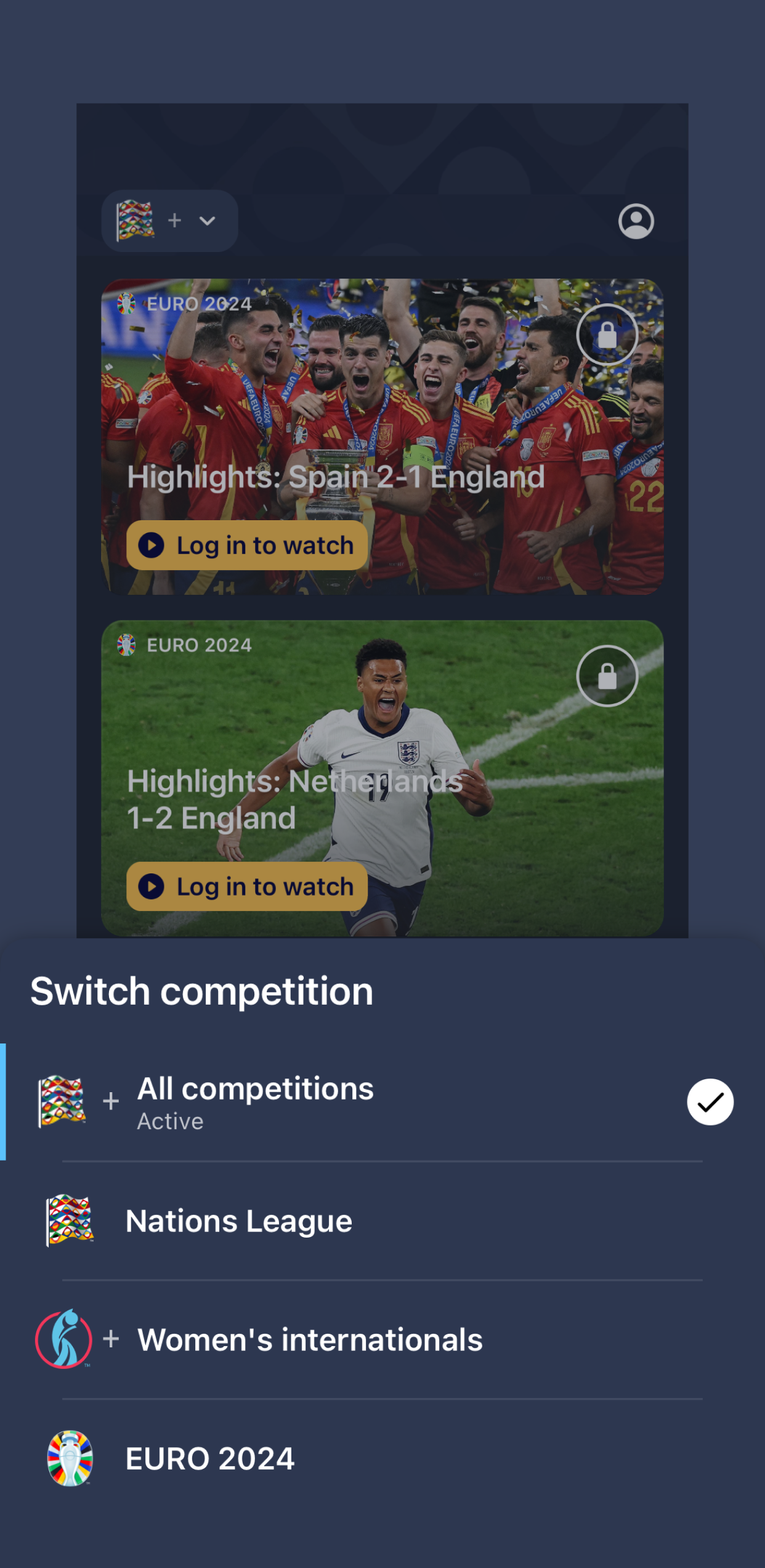 اسکرین شات 4 برنامه Nations League & Women's EURO