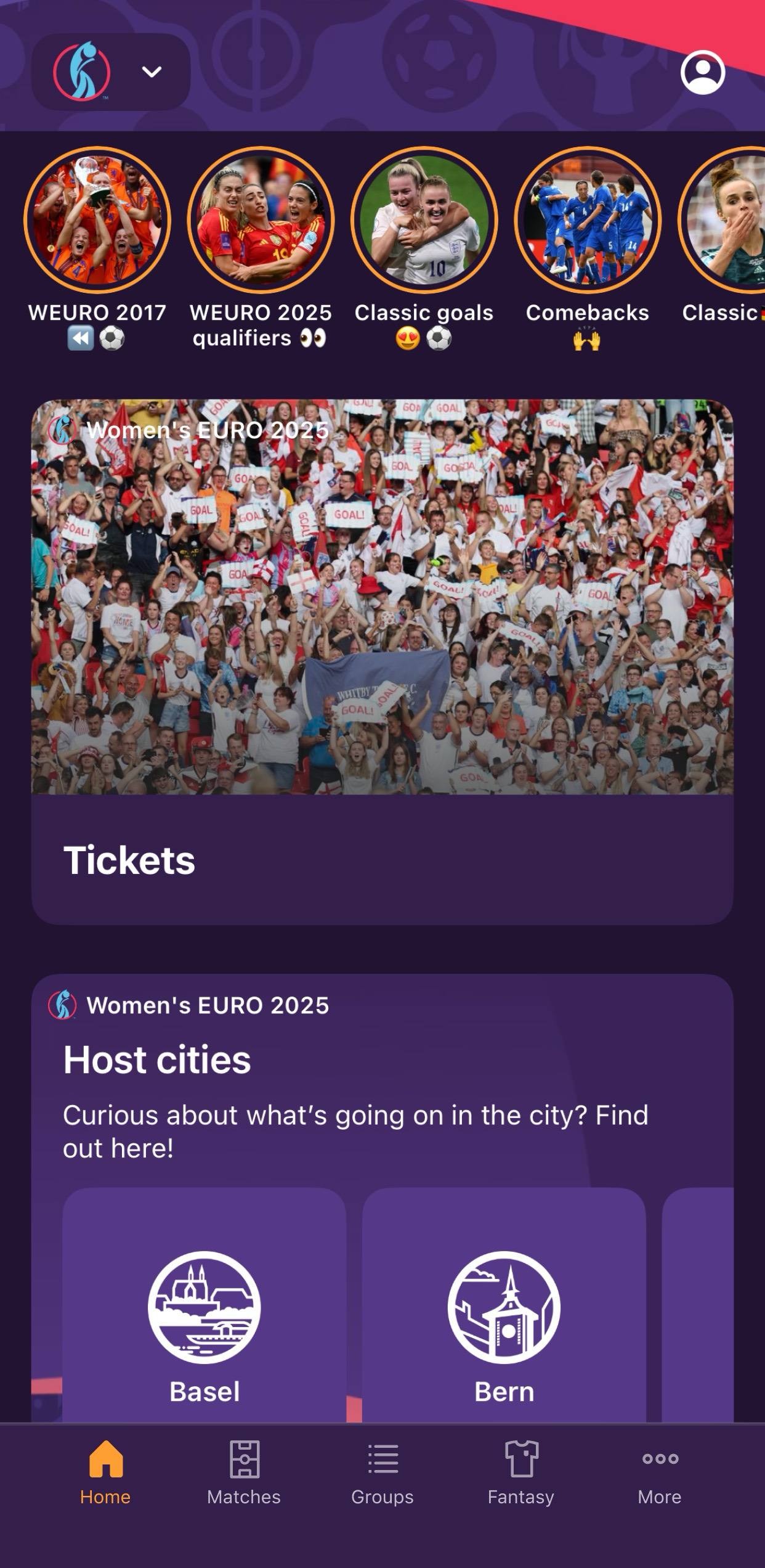 اسکرین شات 1 برنامه UEFA Women's EURO 2025