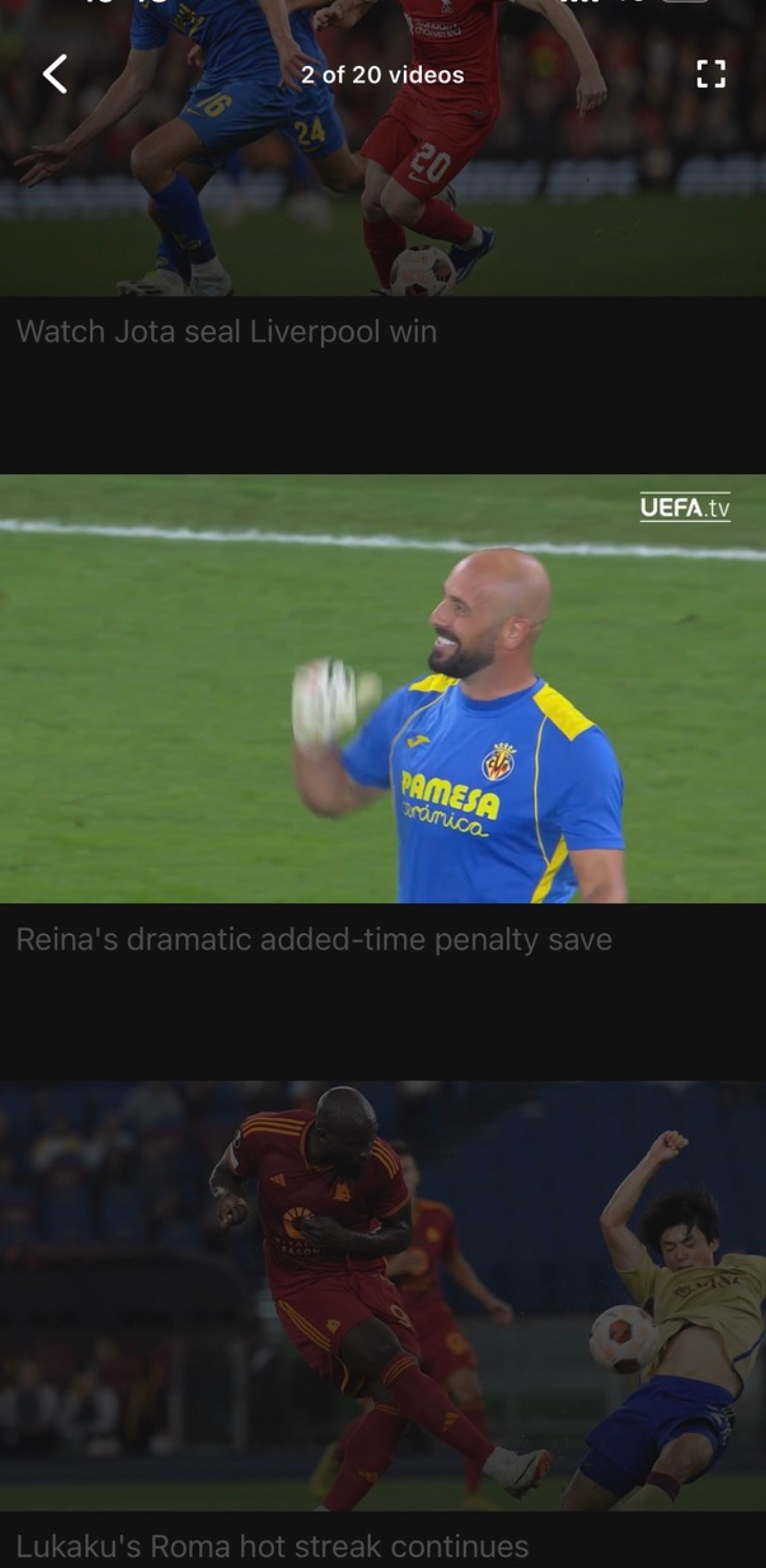 اسکرین شات 2 برنامه UEFA Europa League Official