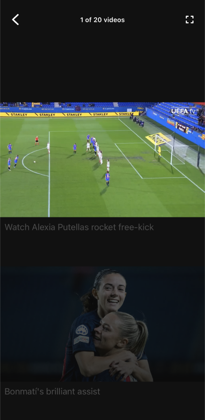 اسکرین شات 2 برنامه UEFA Women's Champions League