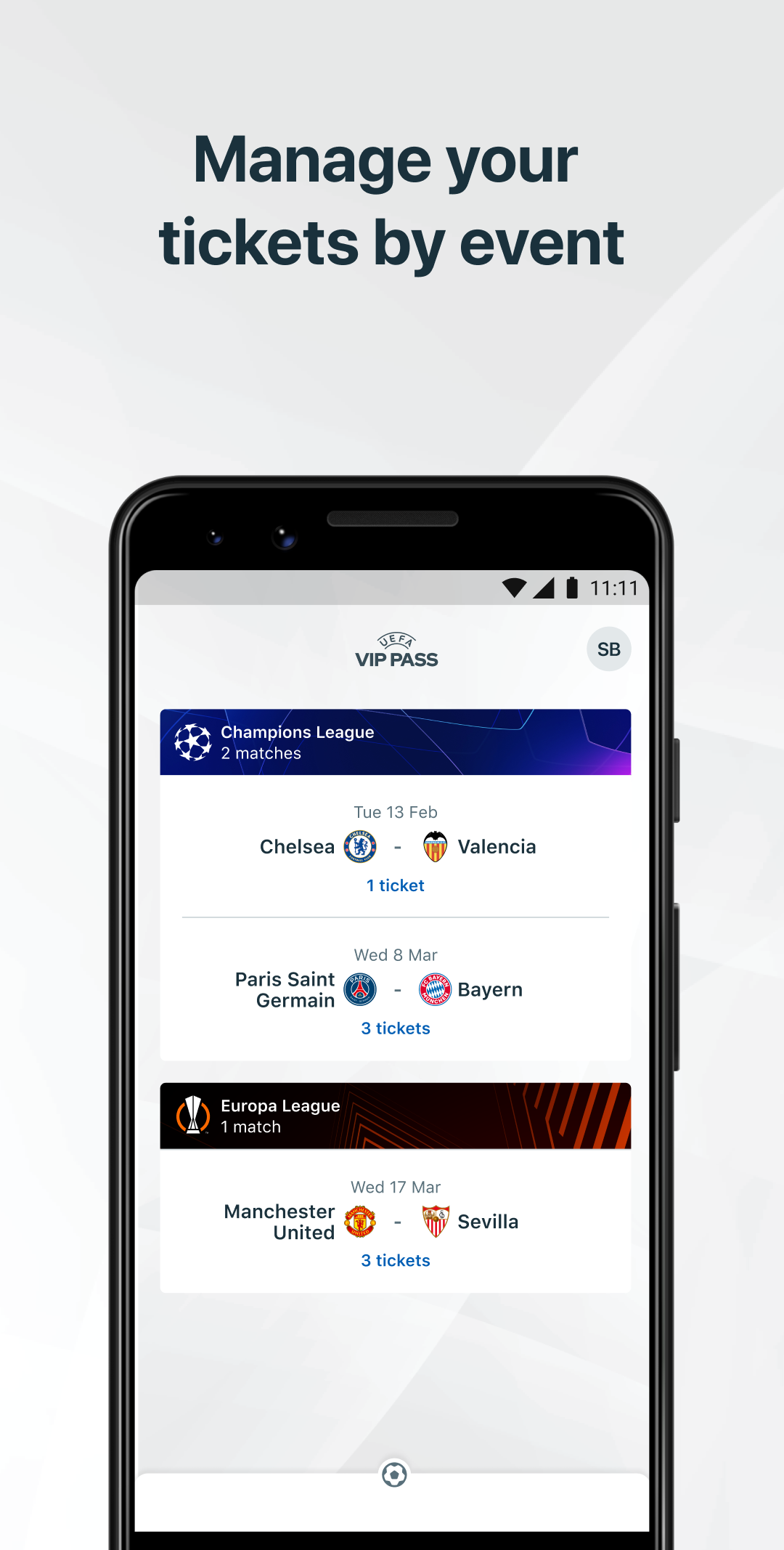 اسکرین شات 3 برنامه UEFA VIP Pass