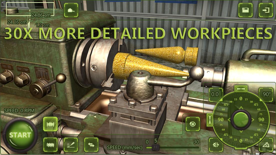 اسکرین شات 2 بازی Lathe Machine 3D: Turning Sim