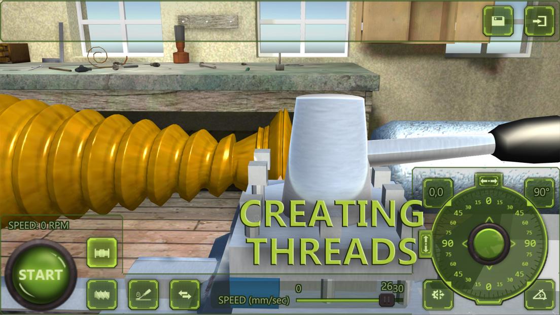 اسکرین شات 4 بازی Lathe Machine 3D: Turning Sim