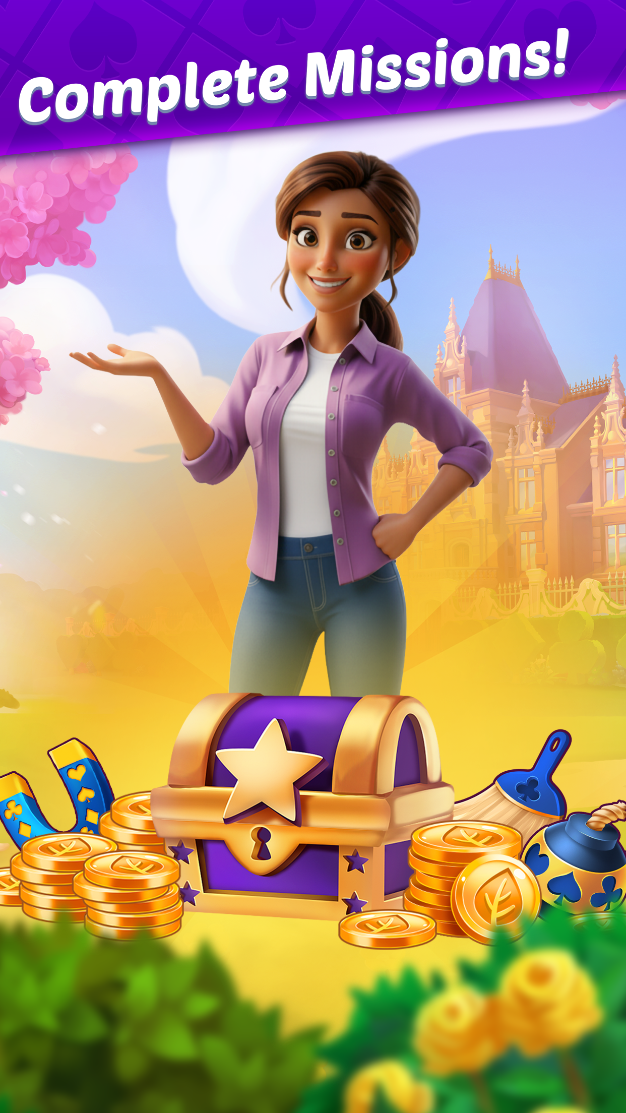 اسکرین شات 5 بازی Solitaire Story - Ava's Manor