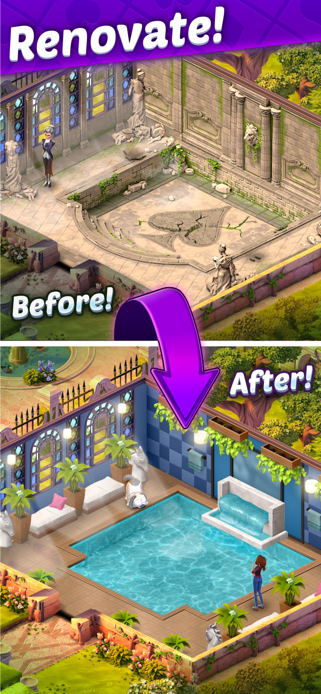 اسکرین شات 6 بازی Solitaire Story - Ava's Manor